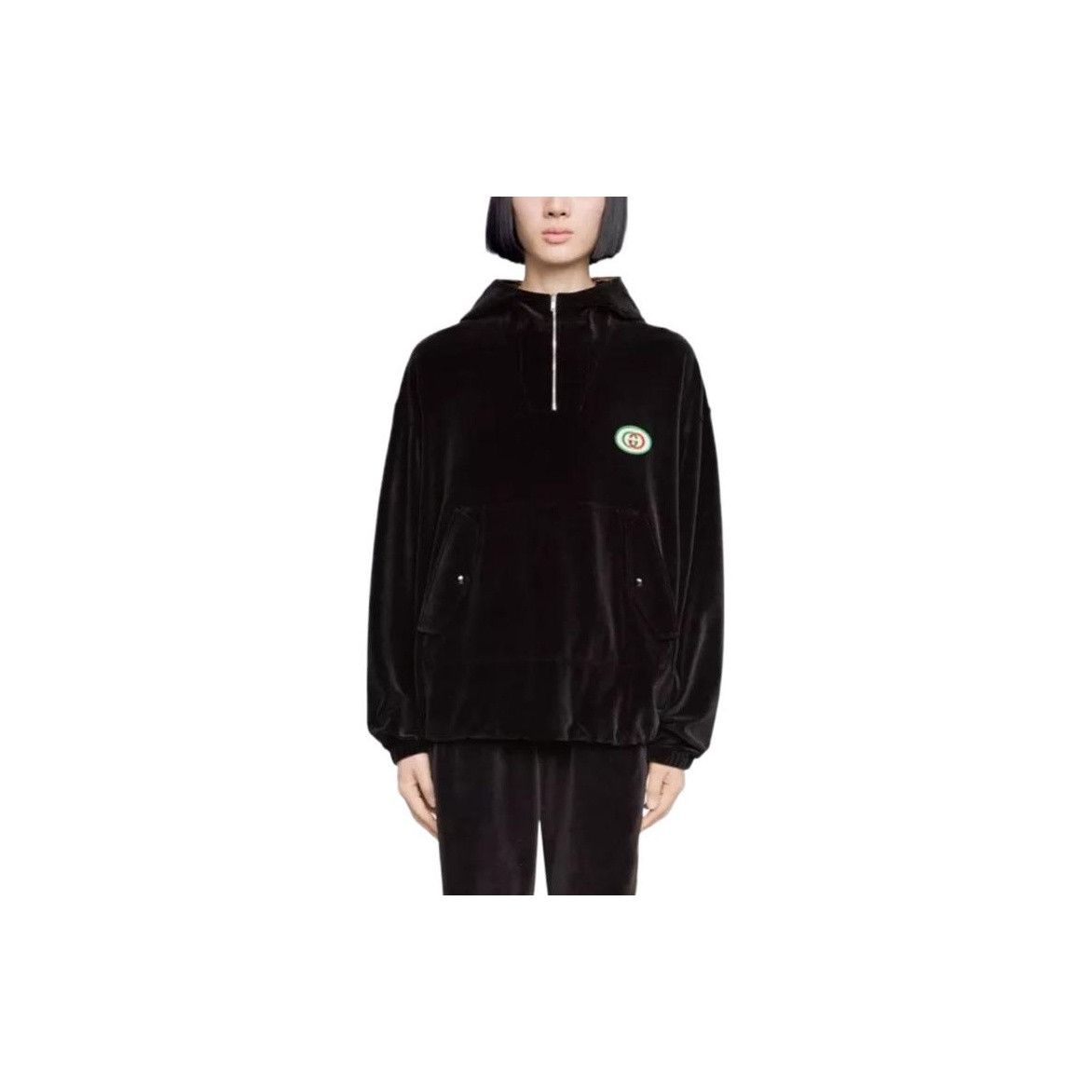 Gucci Gucci Velour Half Zip Hoodie Size S Size US S / EU 44-46 / 1 - 5 Thumbnail