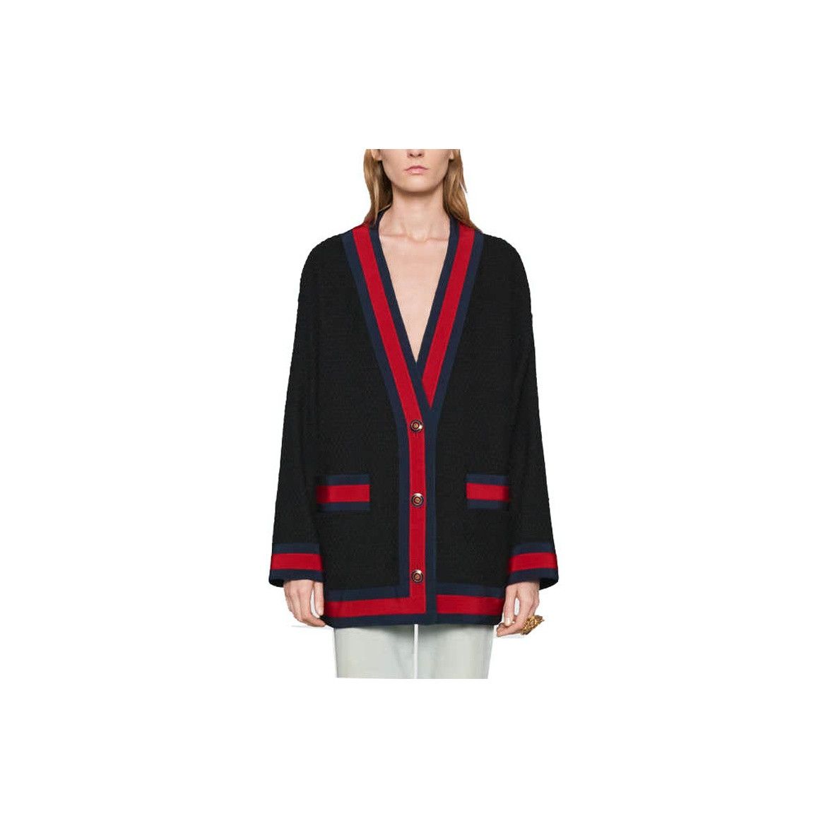 Gucci Gucci Web Stripe Cardigan Size 38 Size XS / US 0-2 / IT 36-38 - 11 Thumbnail