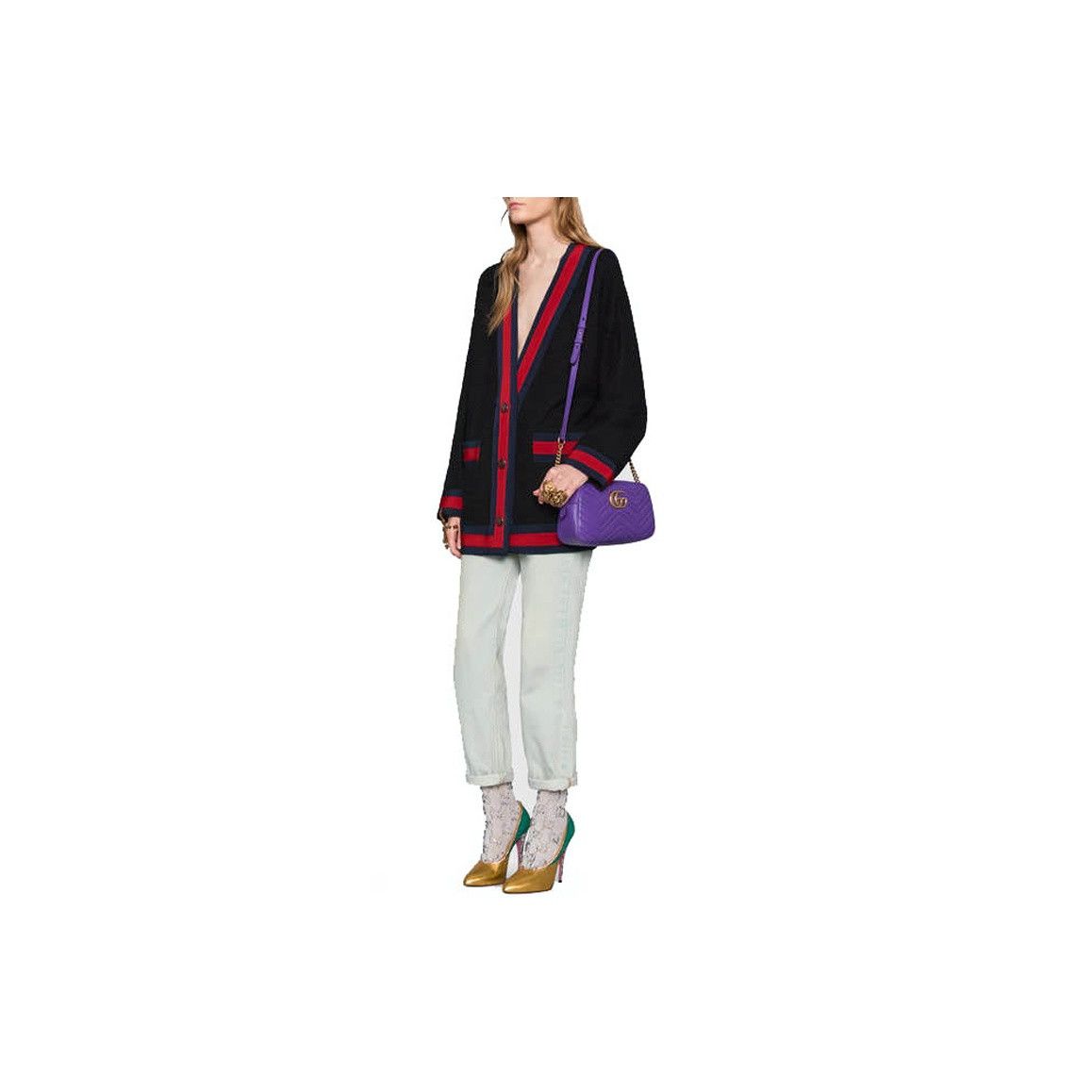 Gucci Gucci Web Stripe Cardigan Size 38 Size XS / US 0-2 / IT 36-38 - 12 Thumbnail