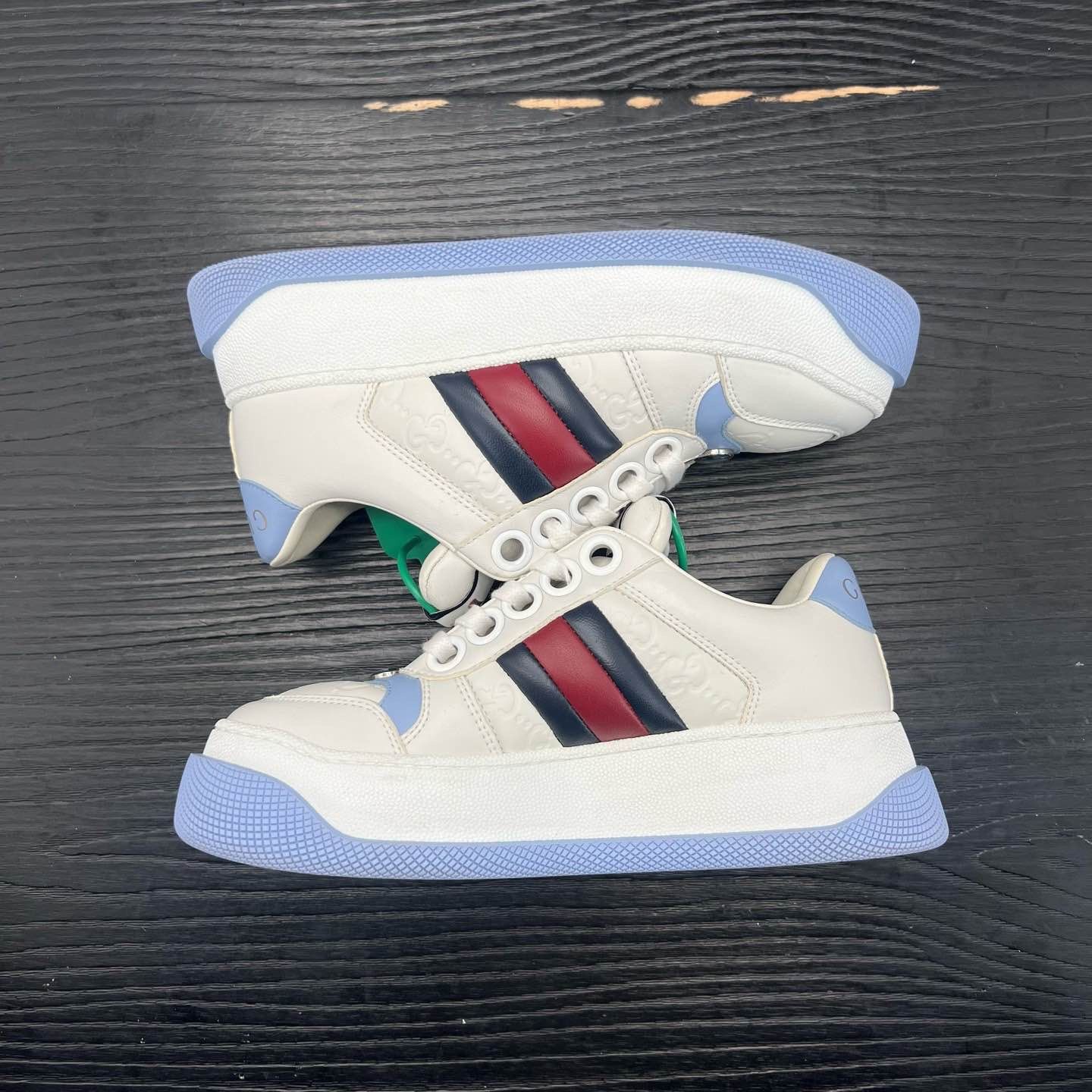 Gucci Gucci Screener Leather Low-Top Sneakers Size 34.5 Size US 4.5 / IT 34.5 - 8 Thumbnail