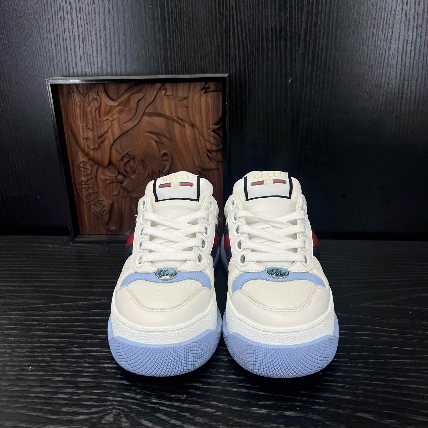 Gucci Gucci Screener Leather Low-Top Sneakers Size 34.5 Size US 4.5 / IT 34.5 - 2 Thumbnail