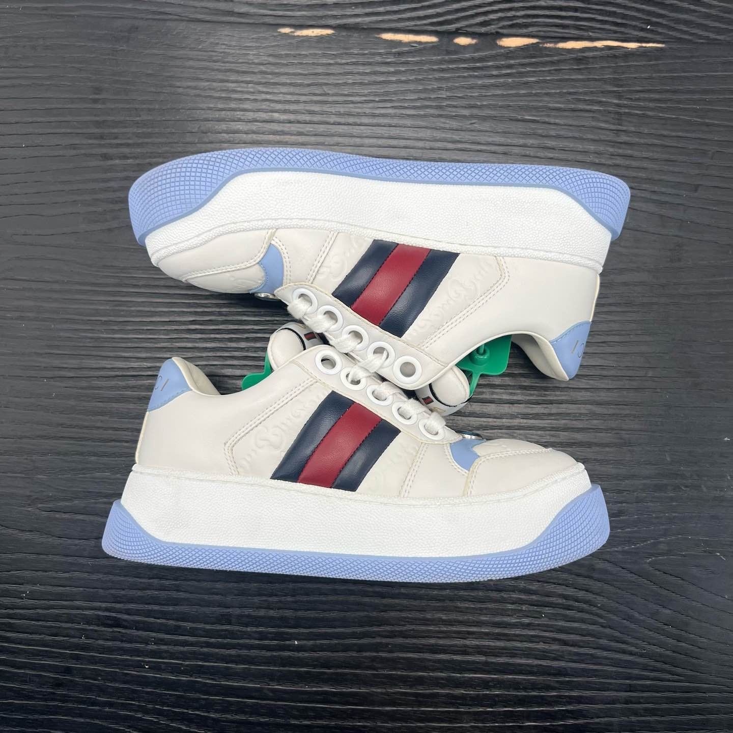 Gucci Gucci Screener Leather Low-Top Sneakers Size 34.5 Size US 4.5 / IT 34.5 - 7 Thumbnail
