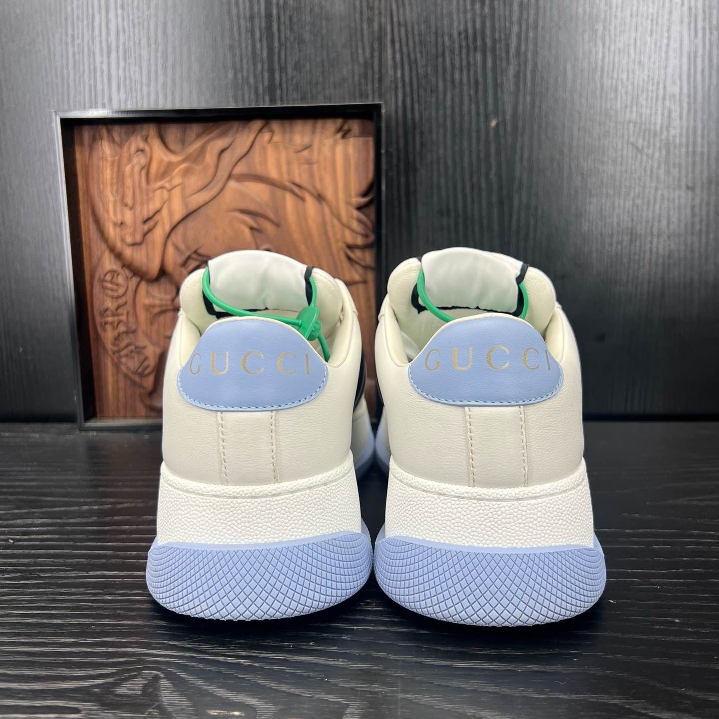 Gucci Gucci Screener Leather Low-Top Sneakers Size 34.5 Size US 4.5 / IT 34.5 - 3 Thumbnail