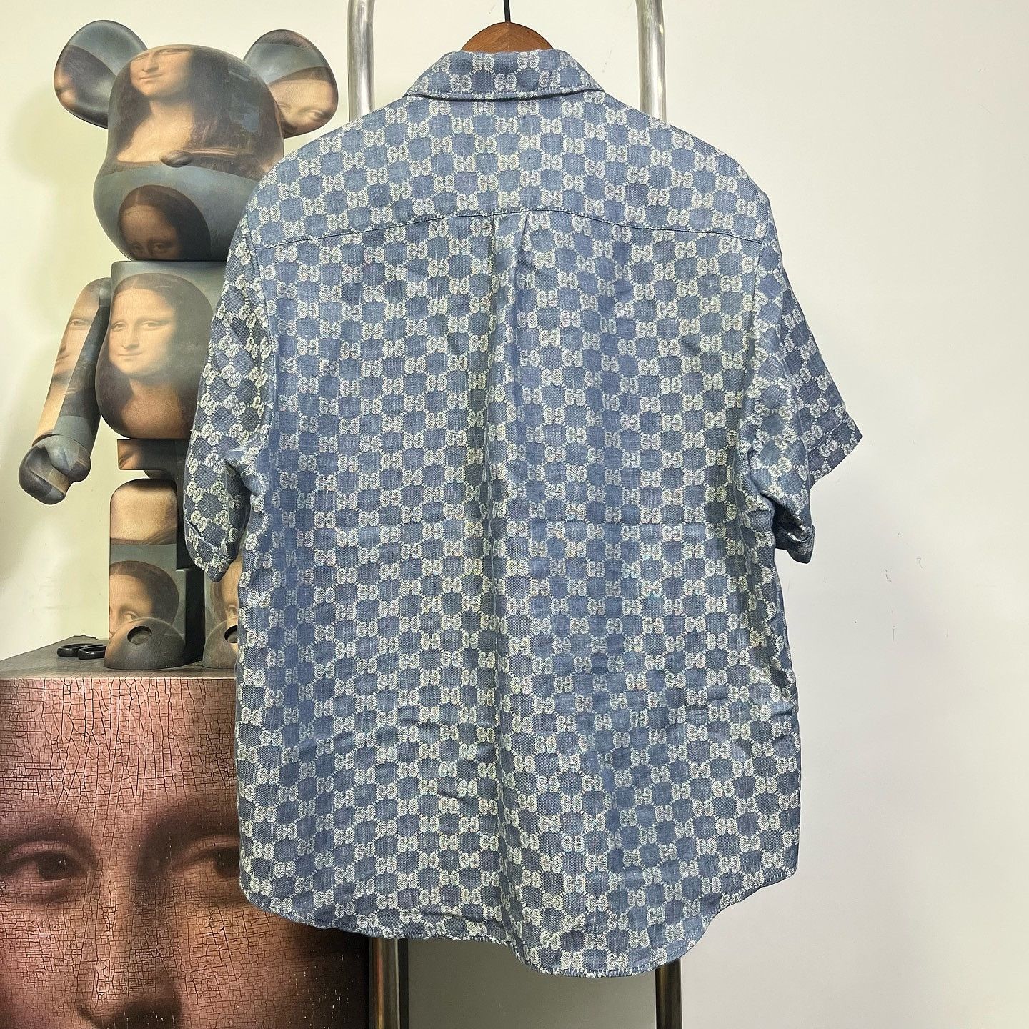 Gucci Gucci Monogram Jacquard Linen Shirt Size 42 Size M / US 6-8 / IT 42-44 - 2 Thumbnail