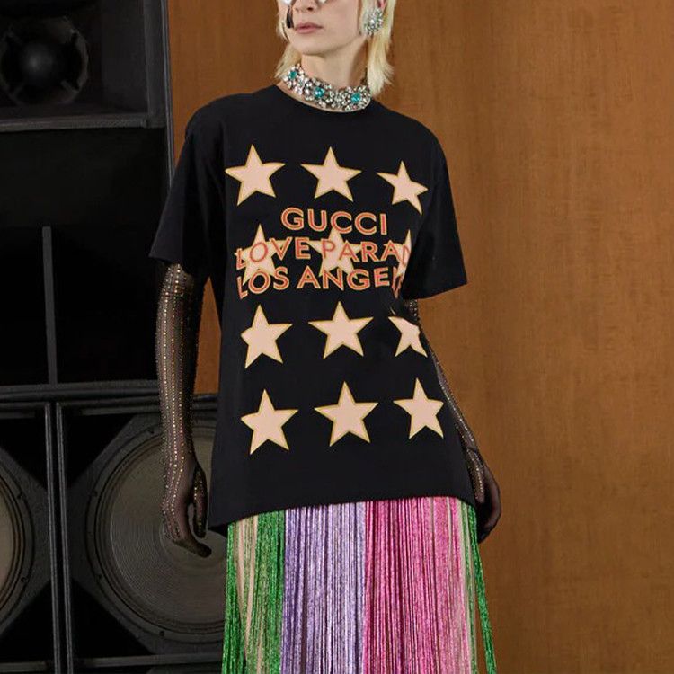 Gucci Gucci Love Parade Los Angeles Star Logo T-Shirt Size XS Size XS / US 0-2 / IT 36-38 - 7 Thumbnail
