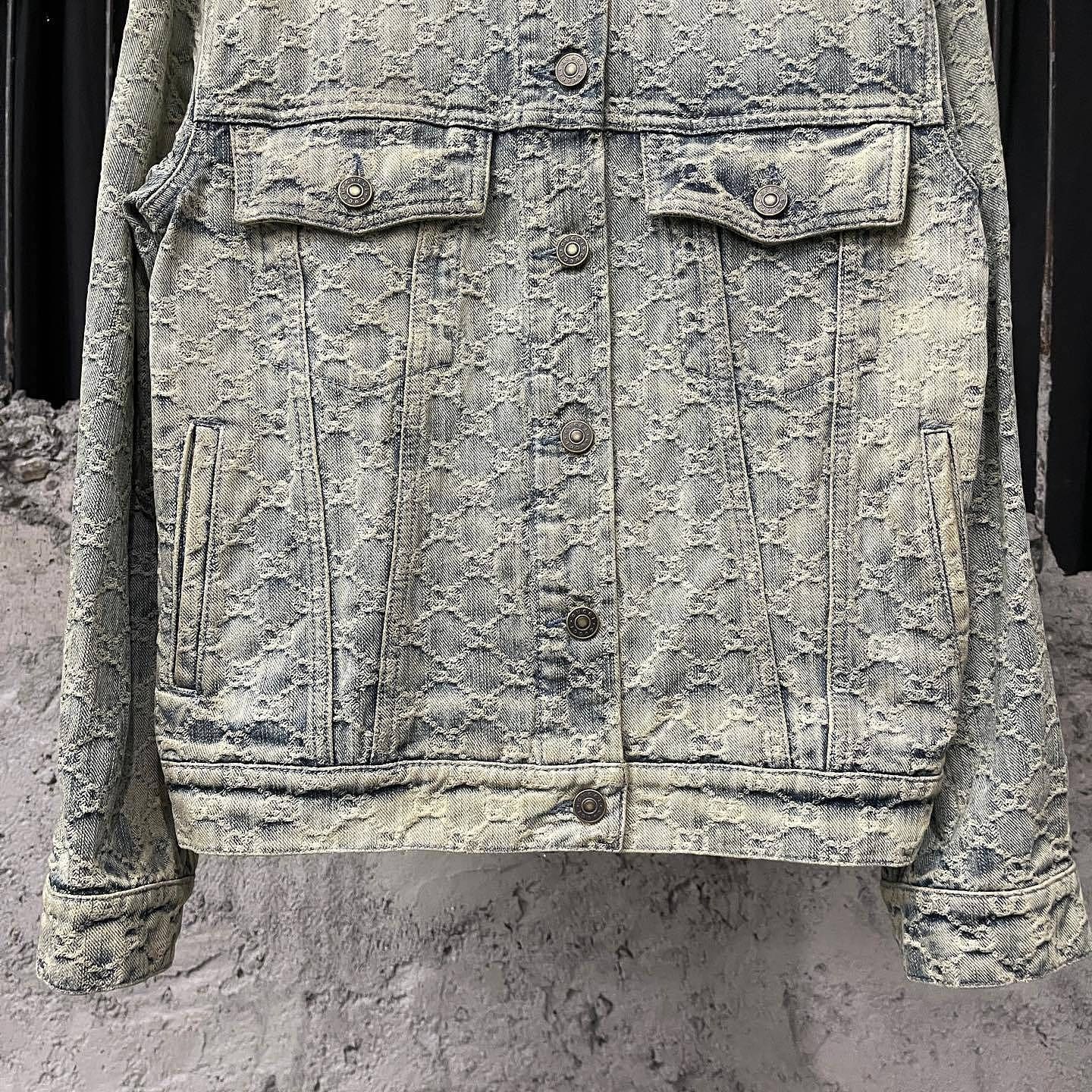 Gucci Gucci GG Monogram Denim Jacket Size 36 Size XS / US 0-2 / IT 36-38 - 6 Thumbnail