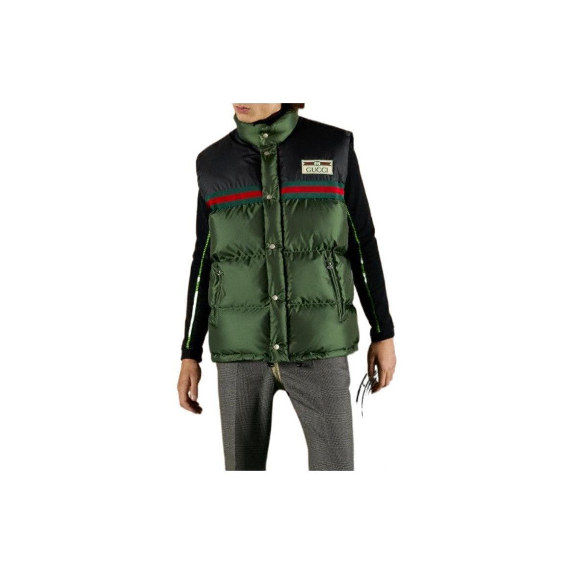 Gucci Gucci Logo Patch Puffer Vest Size L Size US L / EU 52-54 / 3 - 7 Thumbnail