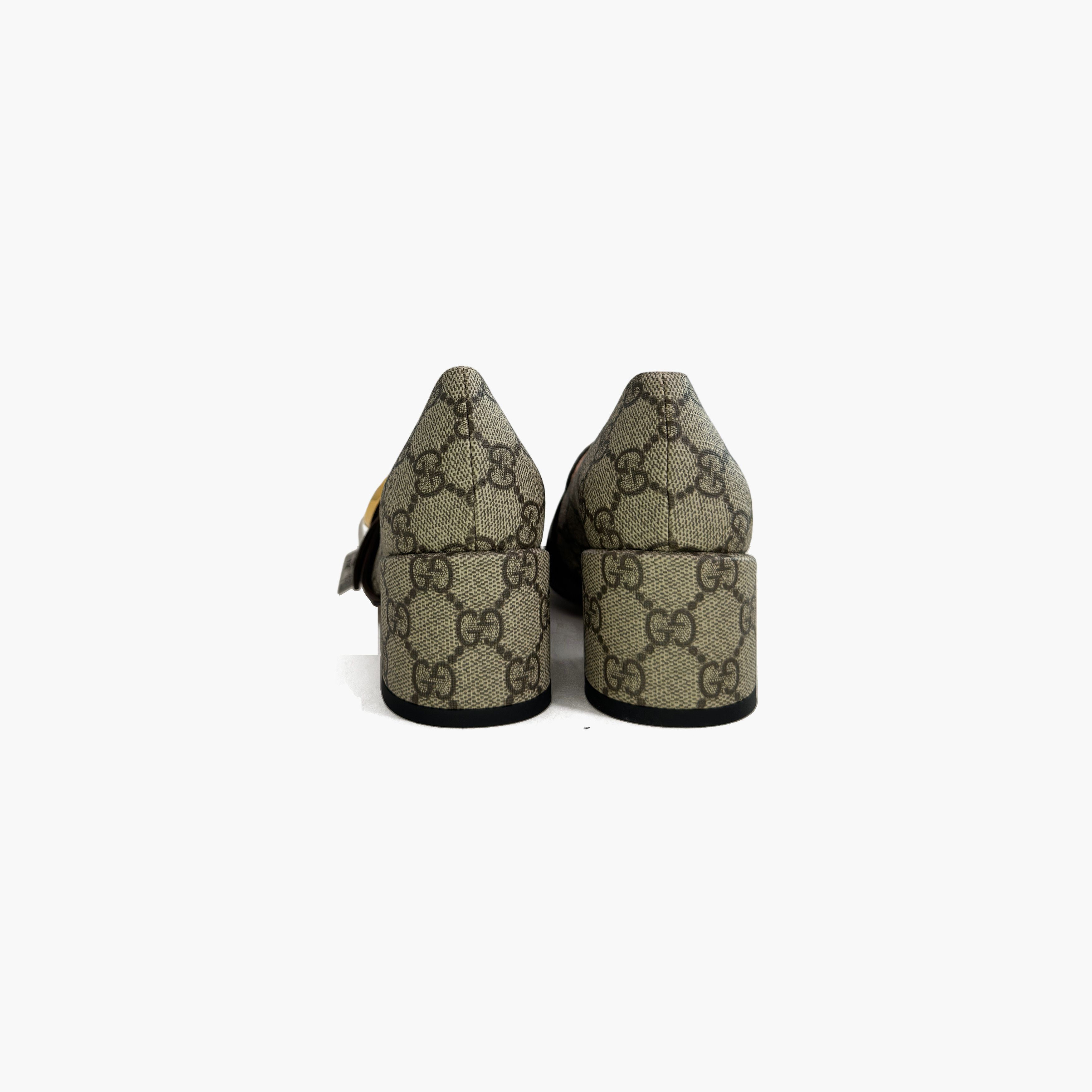 Gucci Gucci Blondie GG Supreme Heels Size 34 Size US 4 / IT 34 - 6 Thumbnail