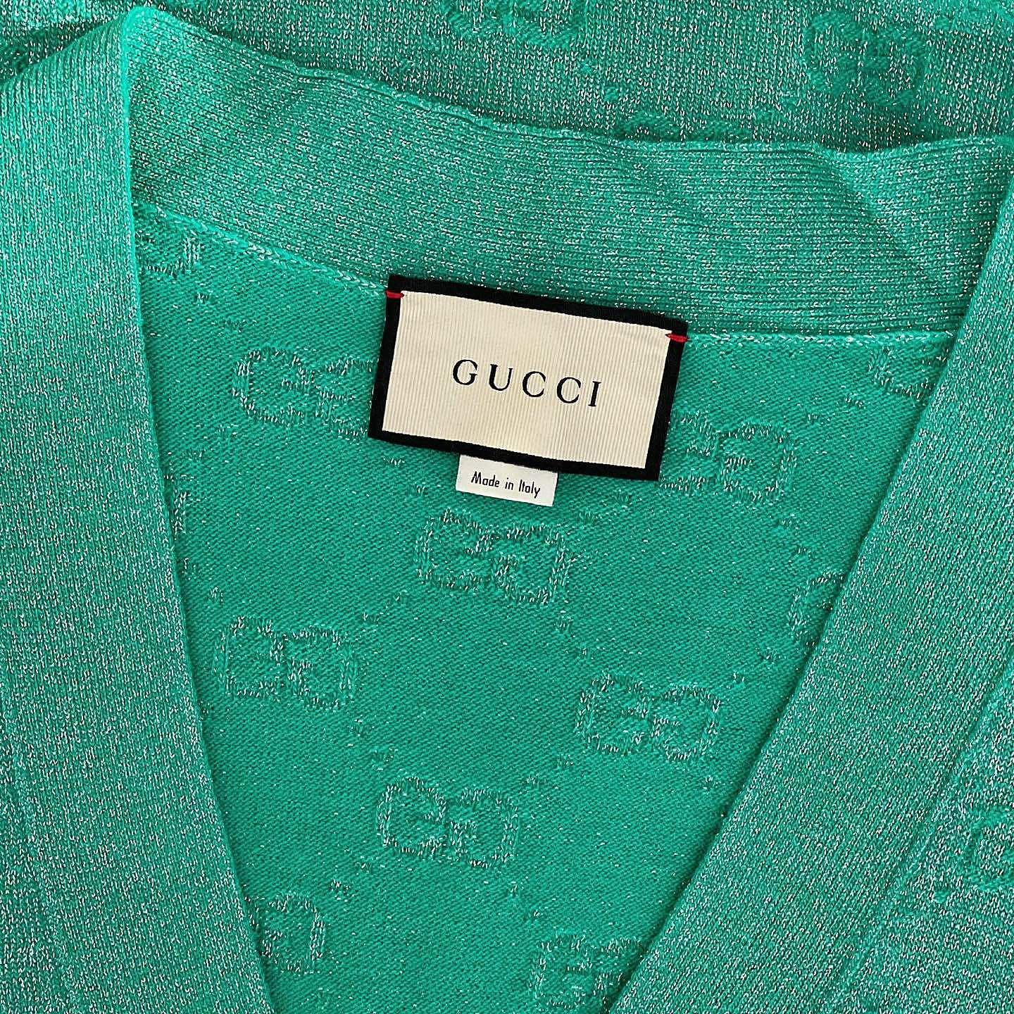 Gucci Gucci GG Pattern Knit Cardigan Size XS Size XS / US 0-2 / IT 36-38 - 3 Thumbnail