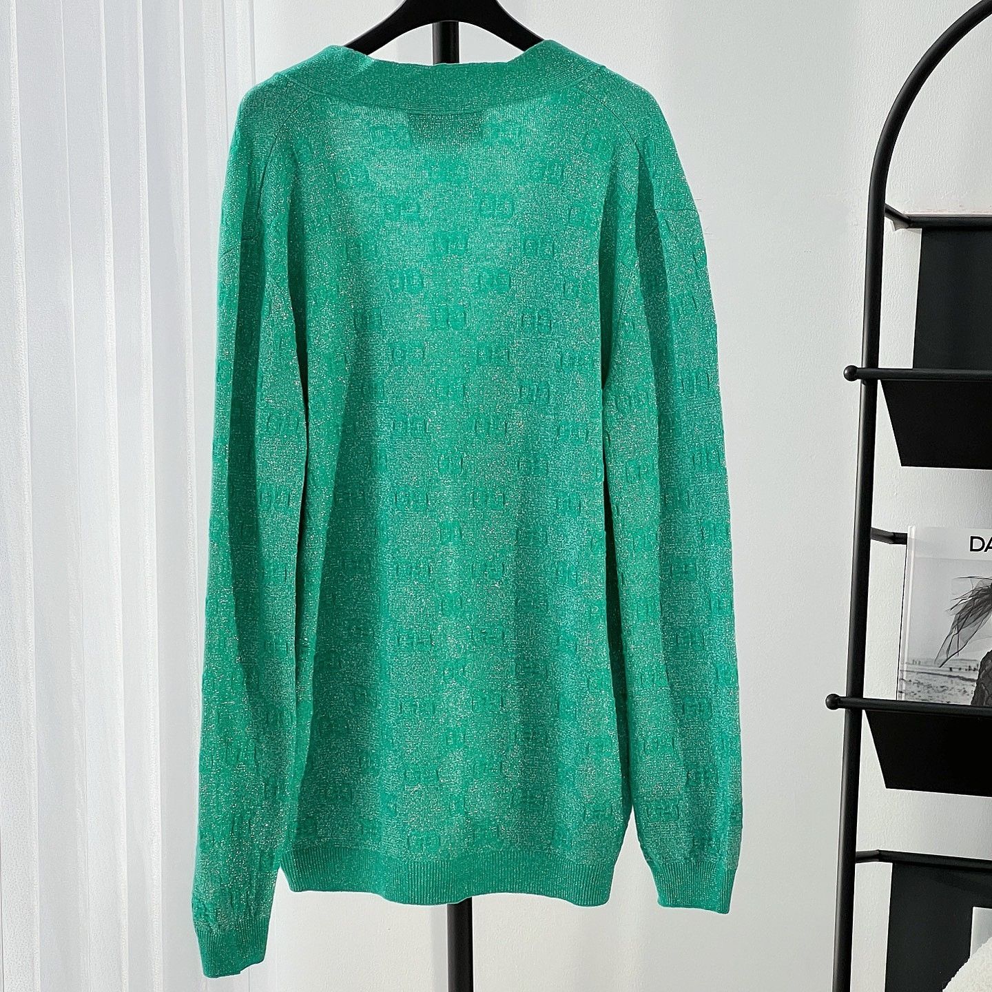 Gucci Gucci GG Pattern Knit Cardigan Size XS Size XS / US 0-2 / IT 36-38 - 2 Thumbnail