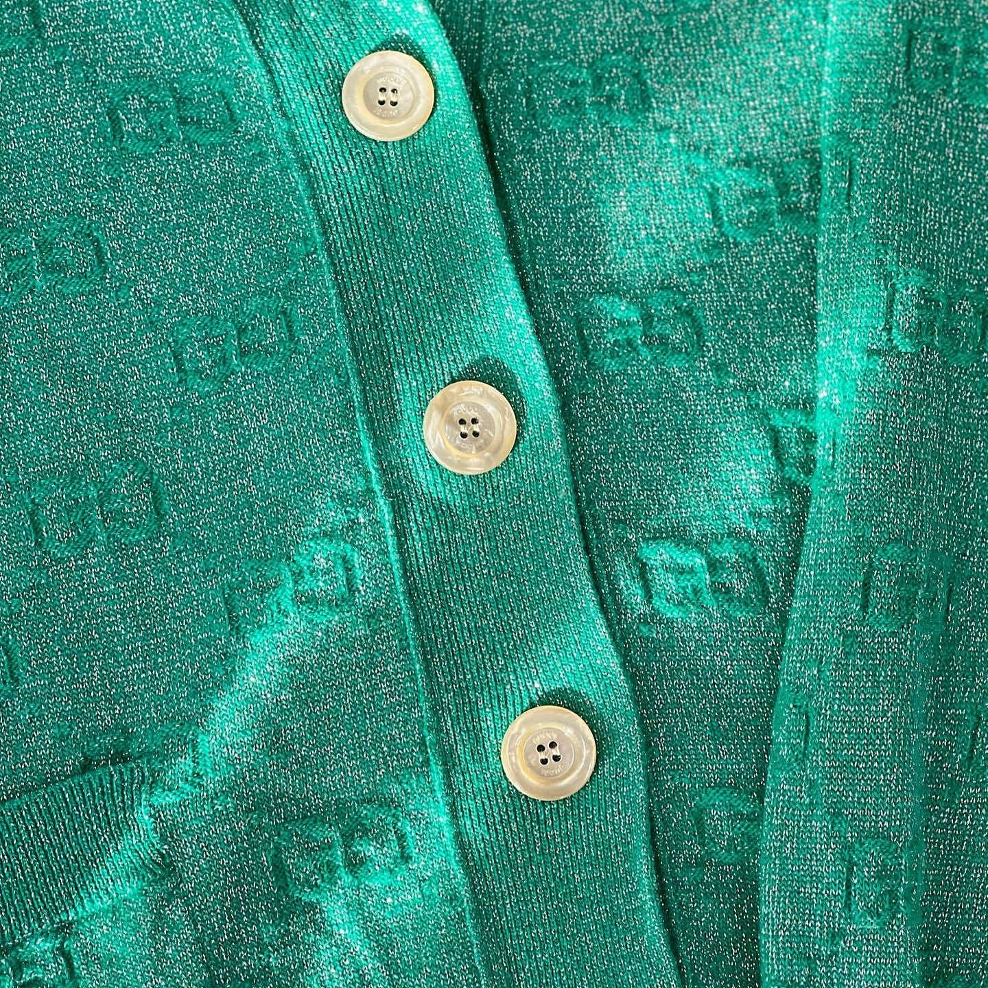 Gucci Gucci GG Pattern Knit Cardigan Size XS Size XS / US 0-2 / IT 36-38 - 9 Thumbnail