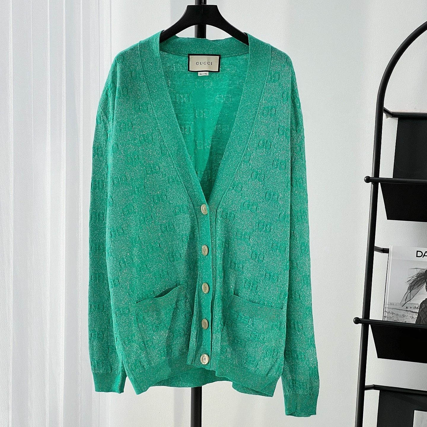 Gucci Gucci GG Pattern Knit Cardigan Size XS Size XS / US 0-2 / IT 36-38 - 7 Thumbnail