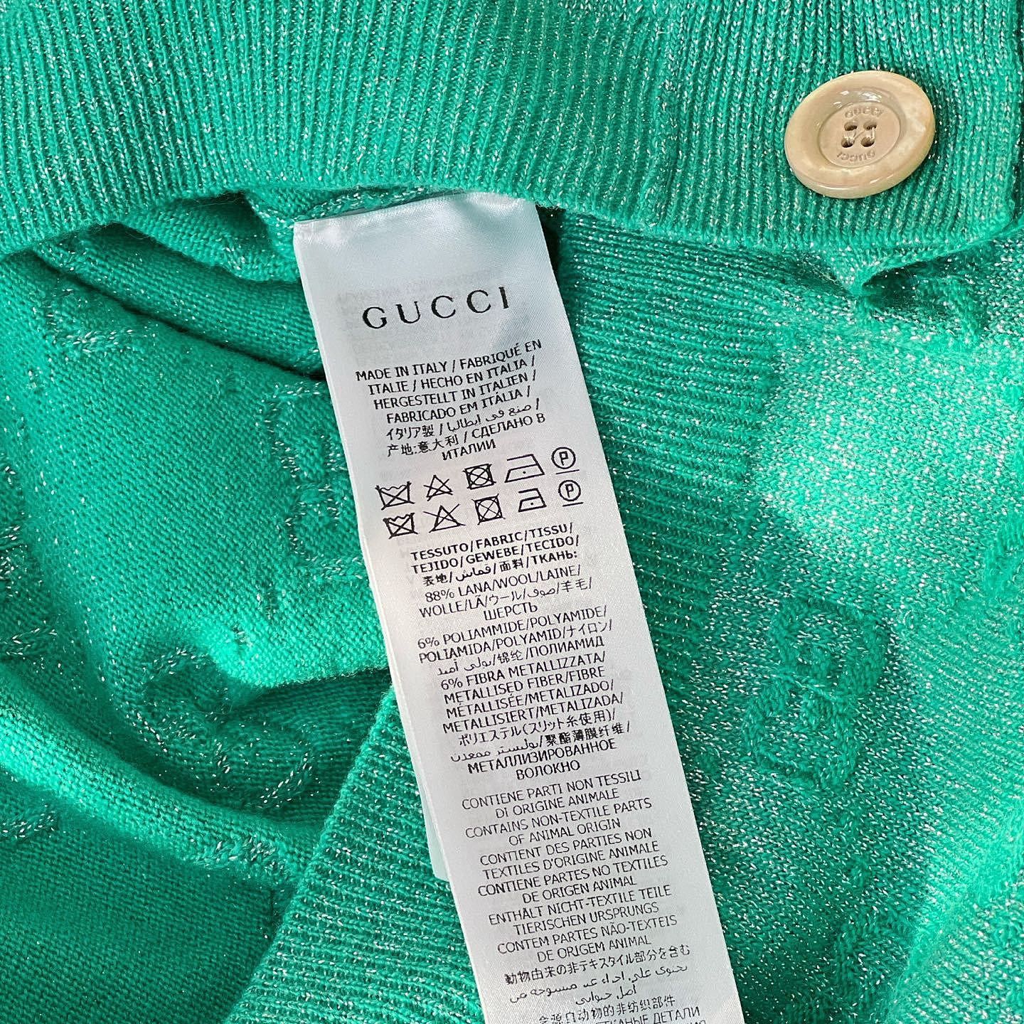 Gucci Gucci GG Pattern Knit Cardigan Size XS Size XS / US 0-2 / IT 36-38 - 6 Thumbnail