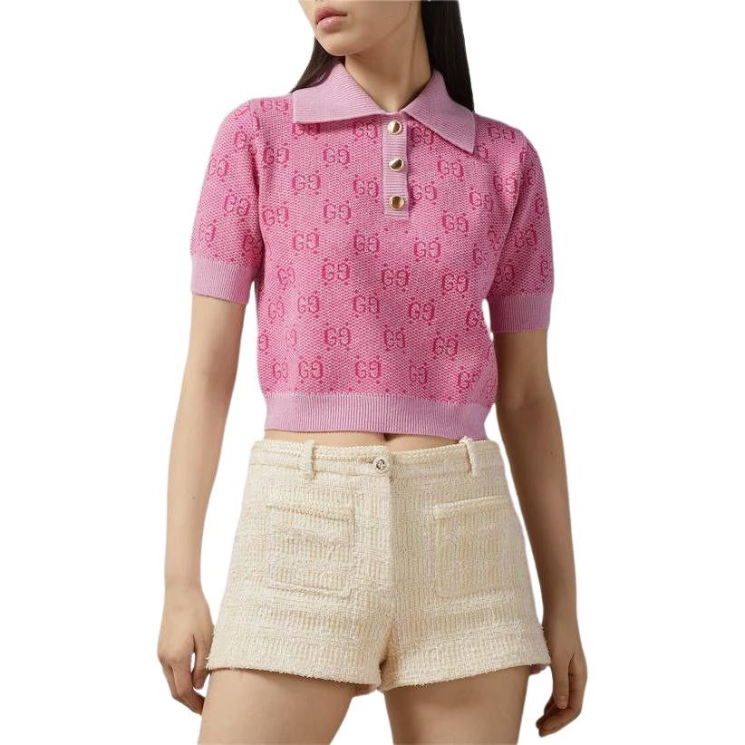 Gucci Gucci GG Monogram Knit Polo Size L Size L / US 10 / IT 46 - 6 Thumbnail