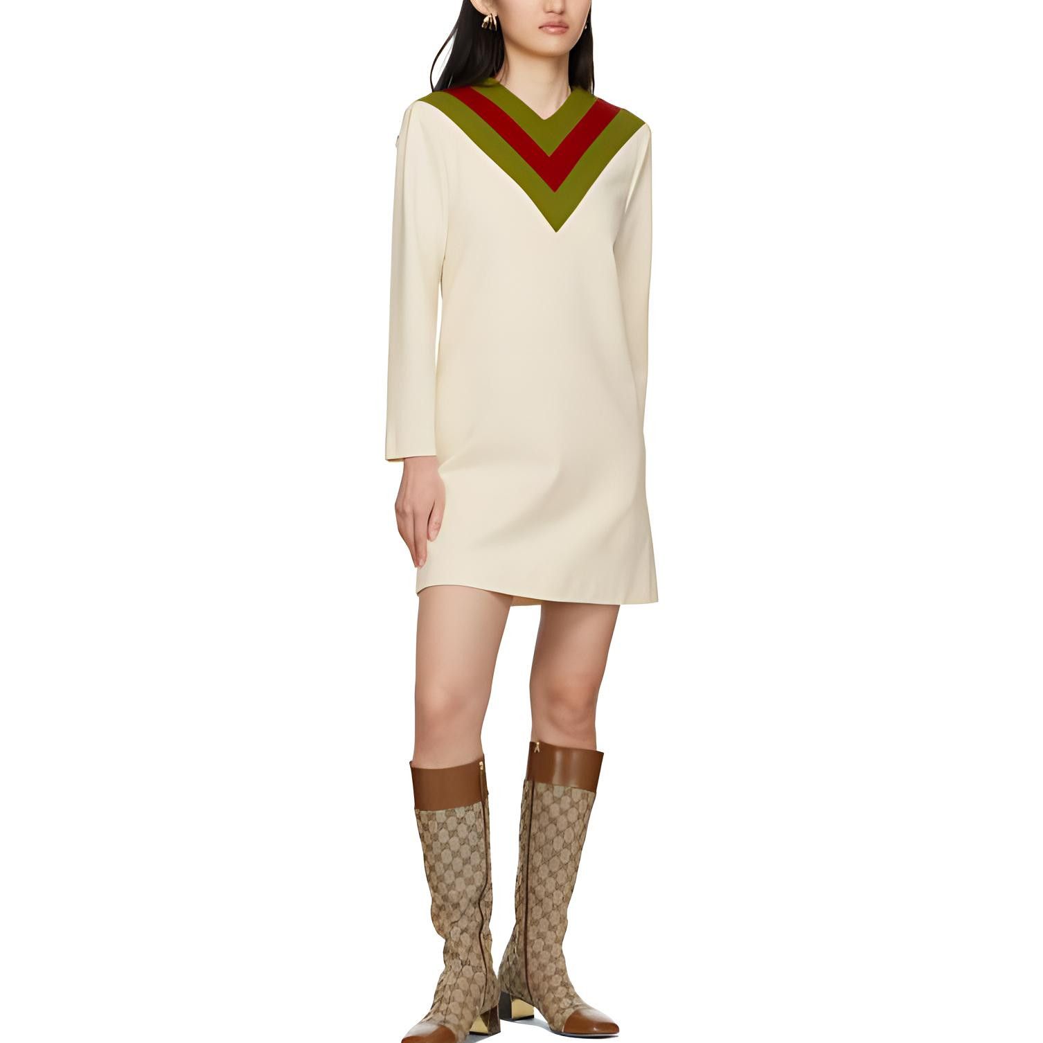 Gucci Gucci Striped V-neck Dress M Size M / US 6-8 / IT 42-44 - 6 Thumbnail