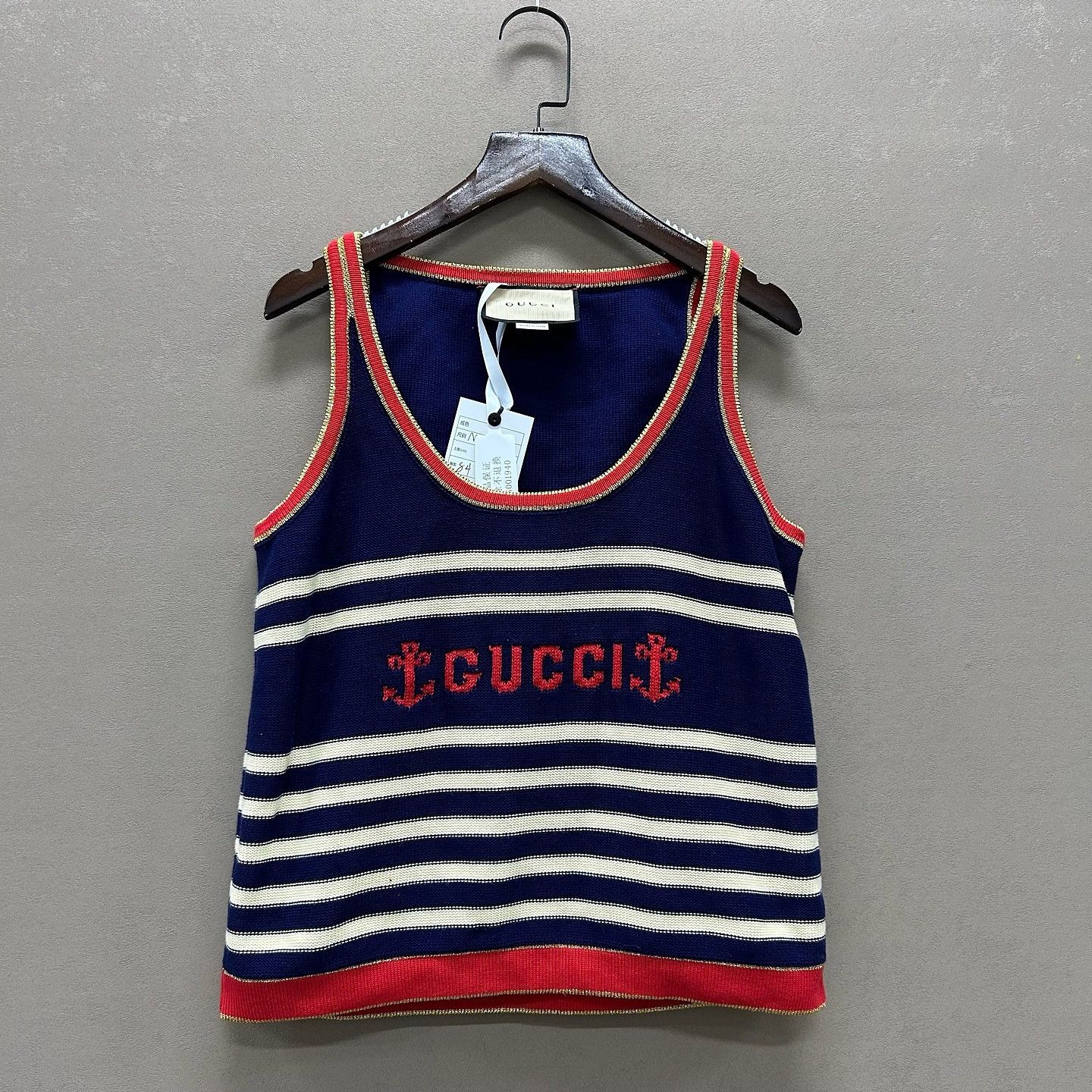 Gucci Gucci Striped Logo Tank Top Size M Size M / US 6-8 / IT 42-44 - 6 Thumbnail
