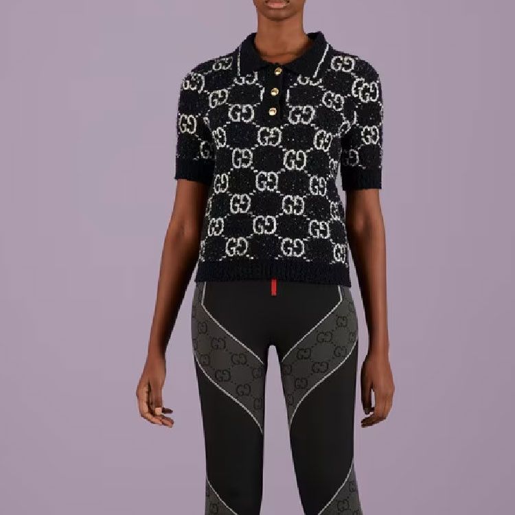Gucci Gucci GG Monogram Knit Polo Size XS Size XS / US 0-2 / IT 36-38 - 7 Thumbnail