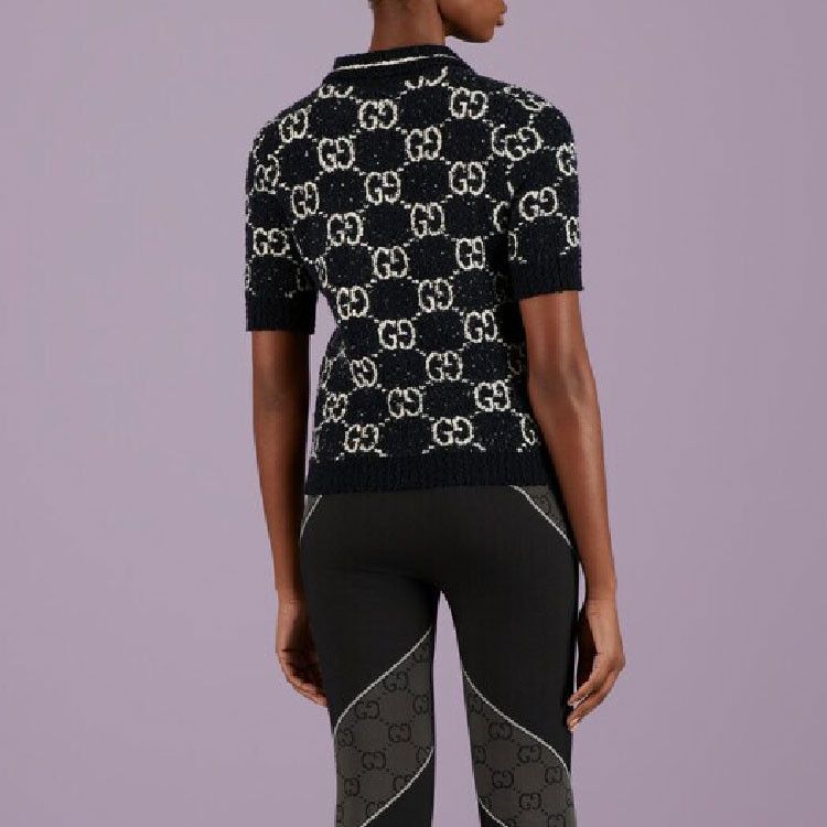 Gucci Gucci GG Monogram Knit Polo Size XS Size XS / US 0-2 / IT 36-38 - 8 Thumbnail