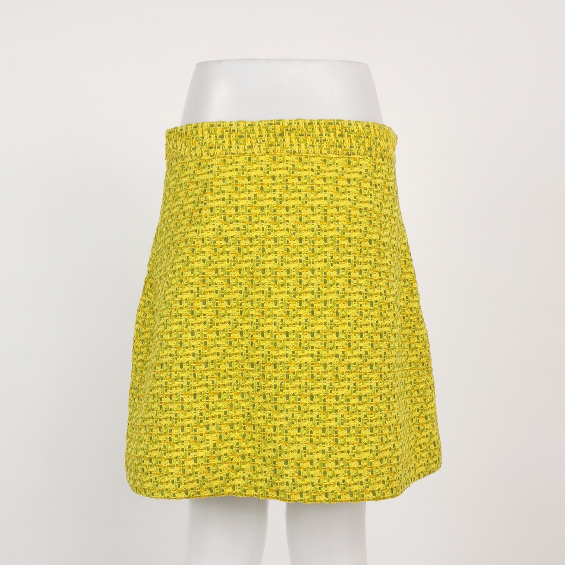 Gucci Gucci Yellow Cotton Mini Skirt Size 44 Size 30" / US 8 / IT 44 - 2 Thumbnail
