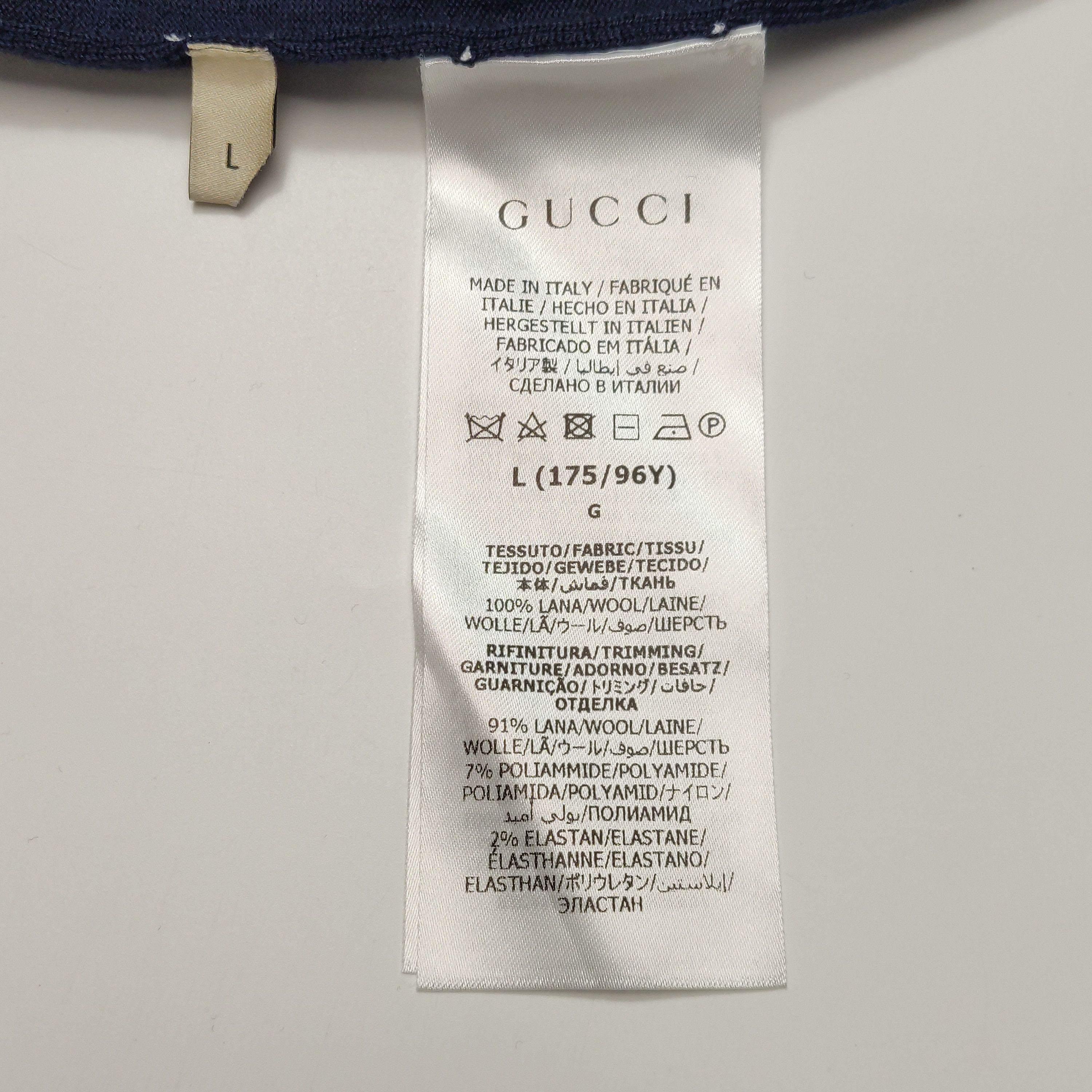 Gucci Gucci Logo Short Sleeve Sweater Size L Size L / US 10 / IT 46 - 7 Thumbnail
