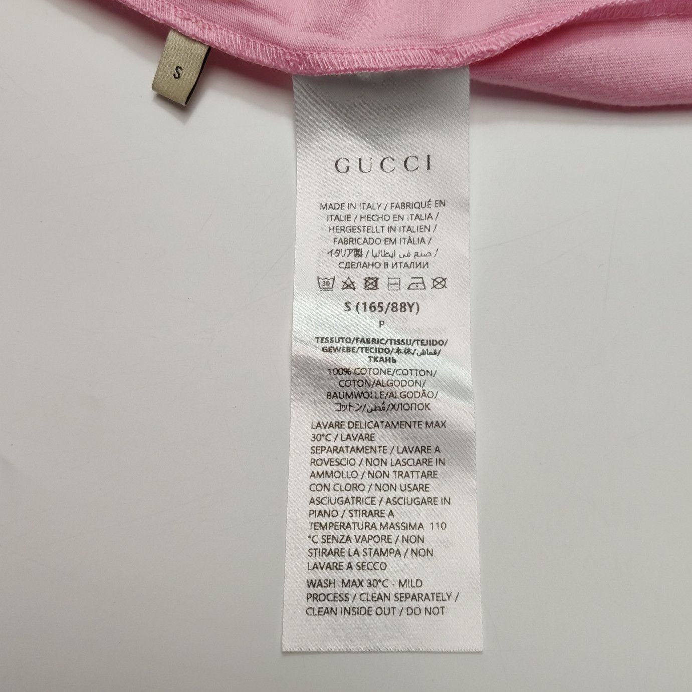 Gucci Gucci Pink Cat Logo T-Shirt Size S Size S / US 4 / IT 40 - 6 Thumbnail