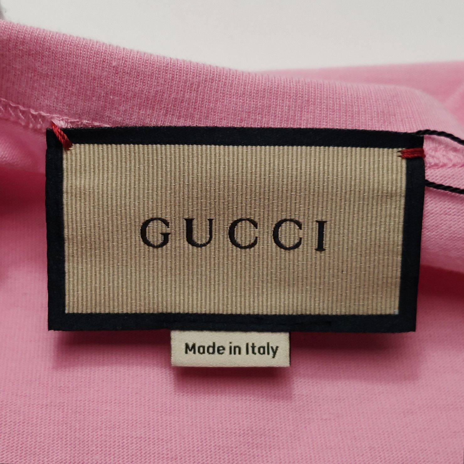 Gucci Gucci Pink Cat Logo T-Shirt Size S Size S / US 4 / IT 40 - 5 Thumbnail