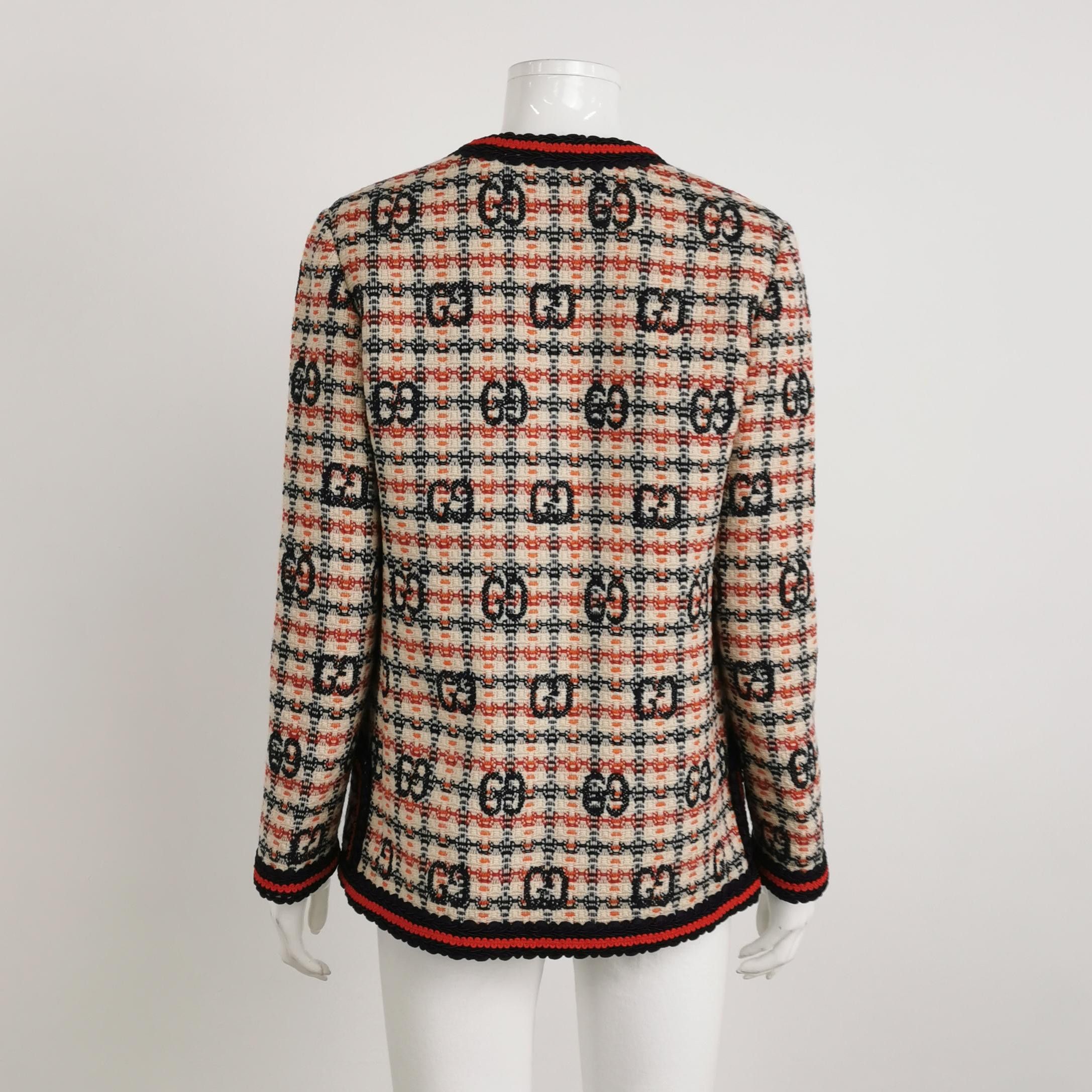 Gucci Gucci Monogram Wool Blend Jacket Size 36 Size XS / US 0-2 / IT 36-38 - 2 Thumbnail