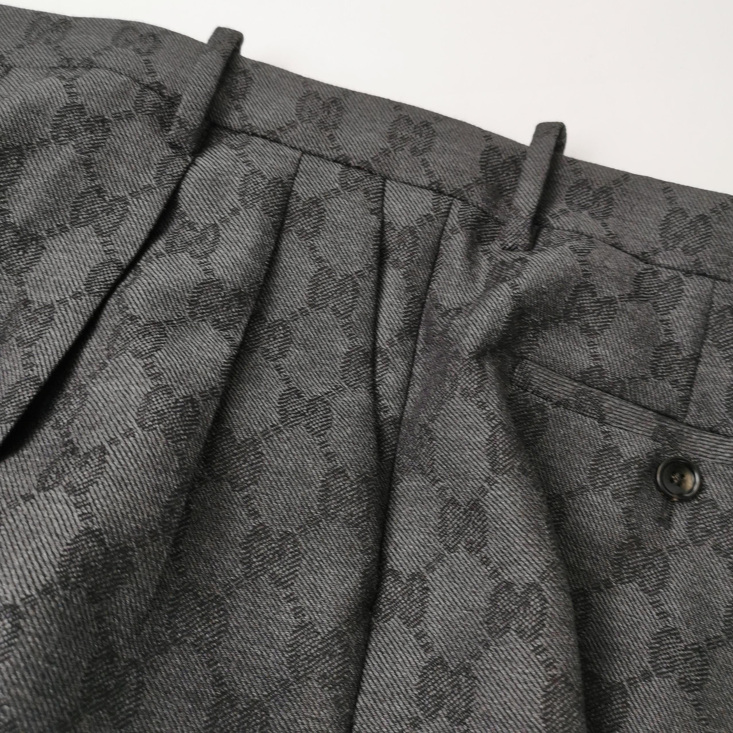 Gucci Gucci GG Monogram Wool Trousers Size 28 Size US 28 / EU 44 - 3 Thumbnail