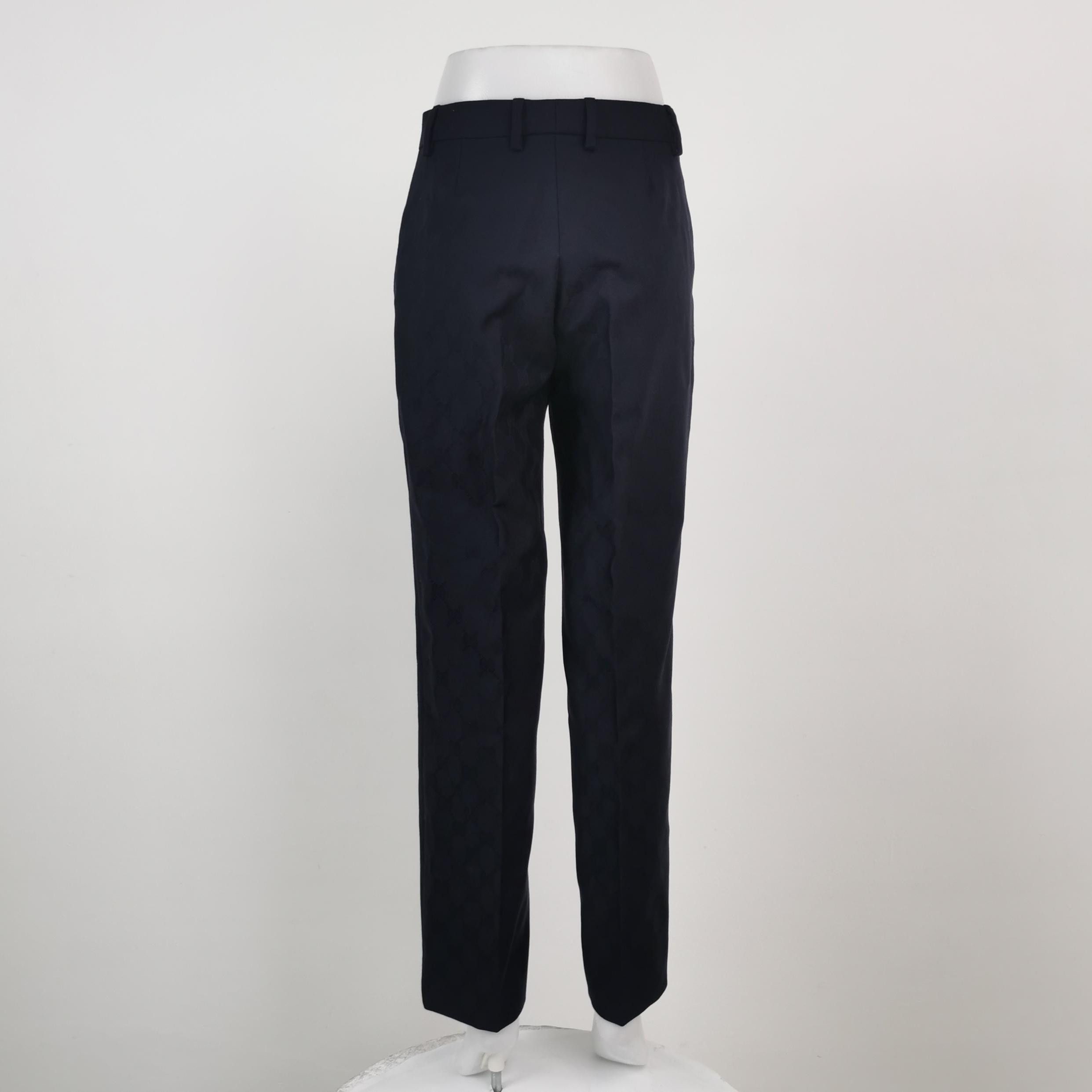 Gucci Gucci Monogram Wool Pants Size 38 Size 26" / US 2 / IT 38 - 2 Thumbnail