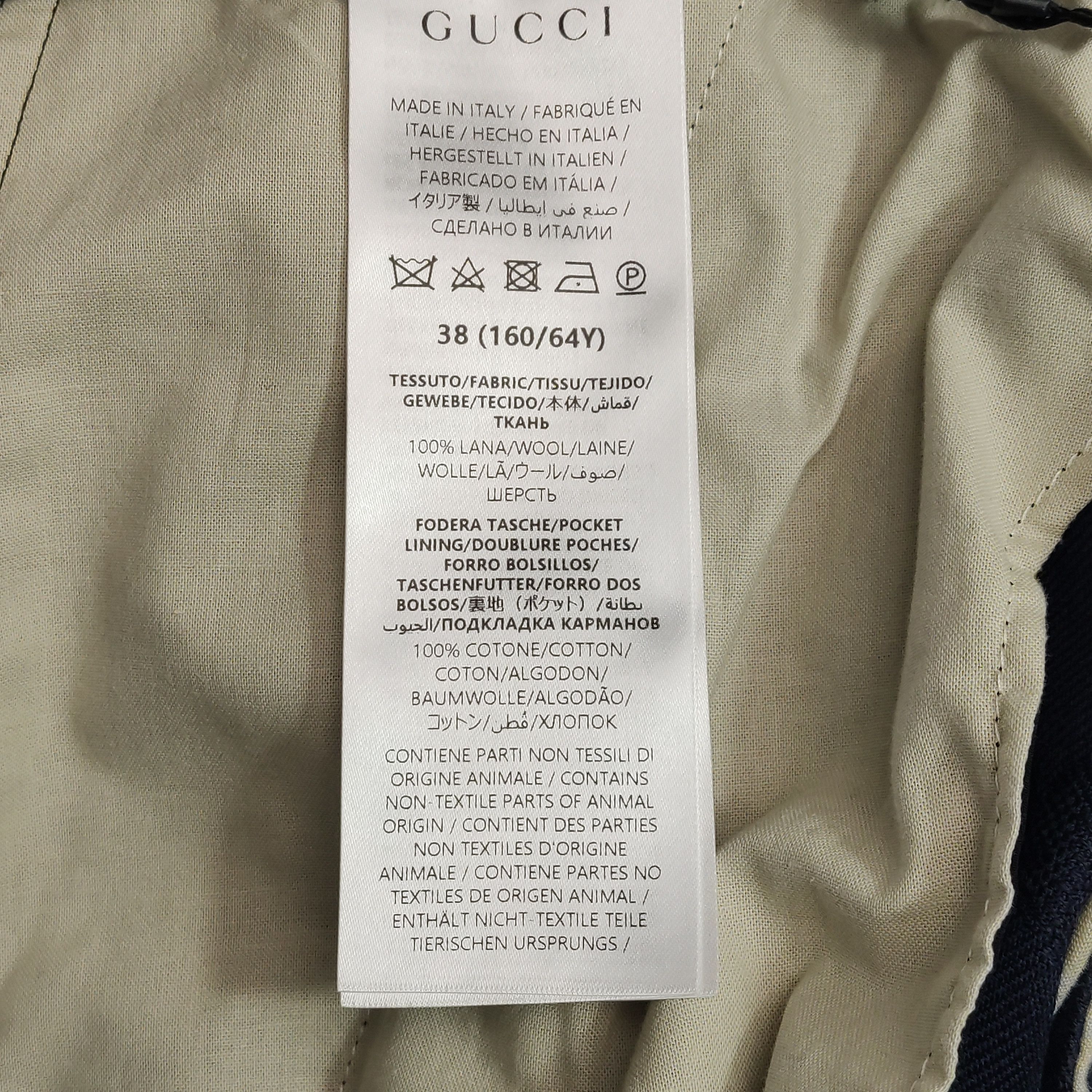 Gucci Gucci Monogram Wool Pants Size 38 Size 26" / US 2 / IT 38 - 6 Thumbnail
