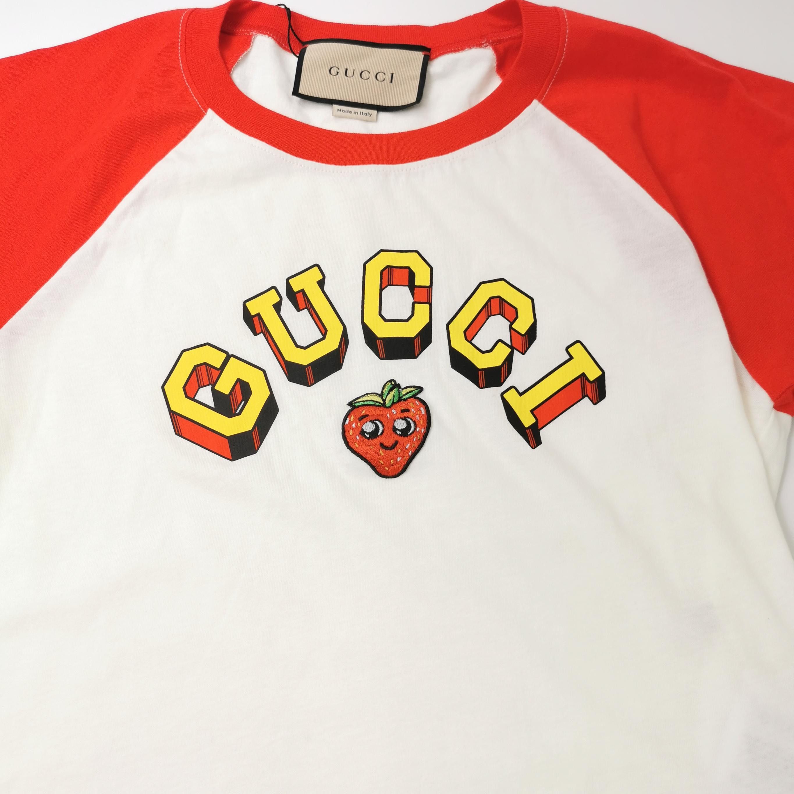 Gucci Gucci Strawberry Logo T-Shirt Size XS Size XS / US 0-2 / IT 36-38 - 3 Thumbnail