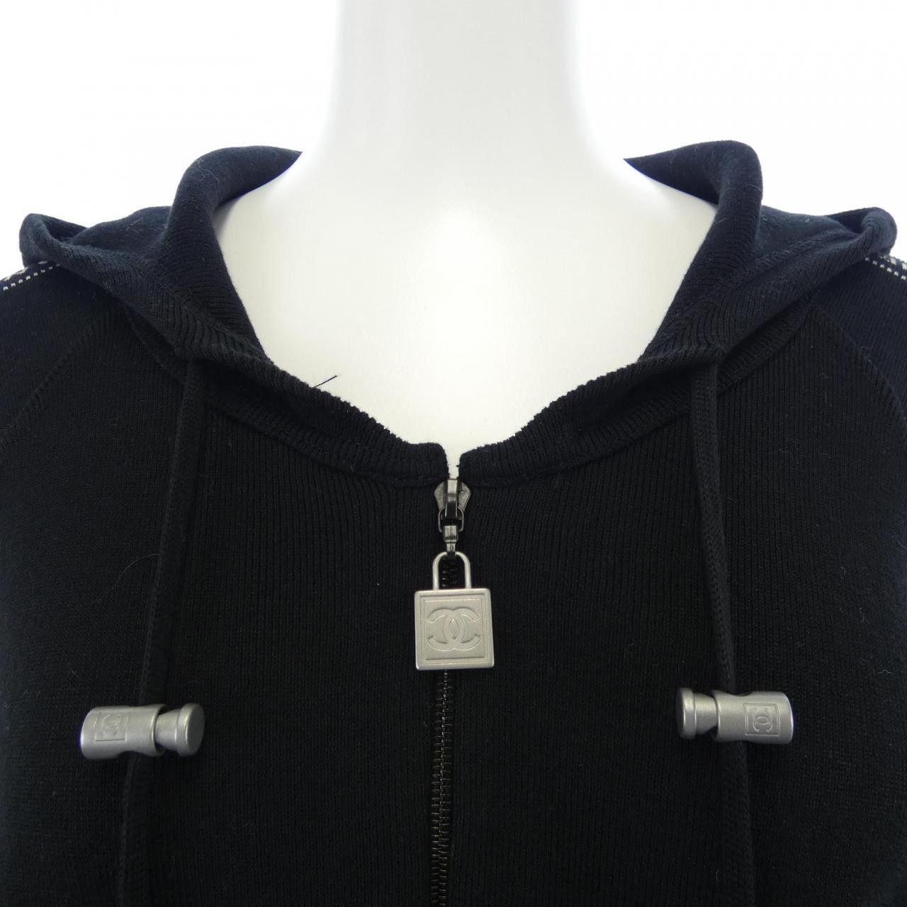 Chanel Chanel Chanel IDENTIFICATION Hoodie Textile Sweatshirts & Hoodies P23238V01521 DUTY FREE for USA Size ONE SIZE - 6 Thumbnail