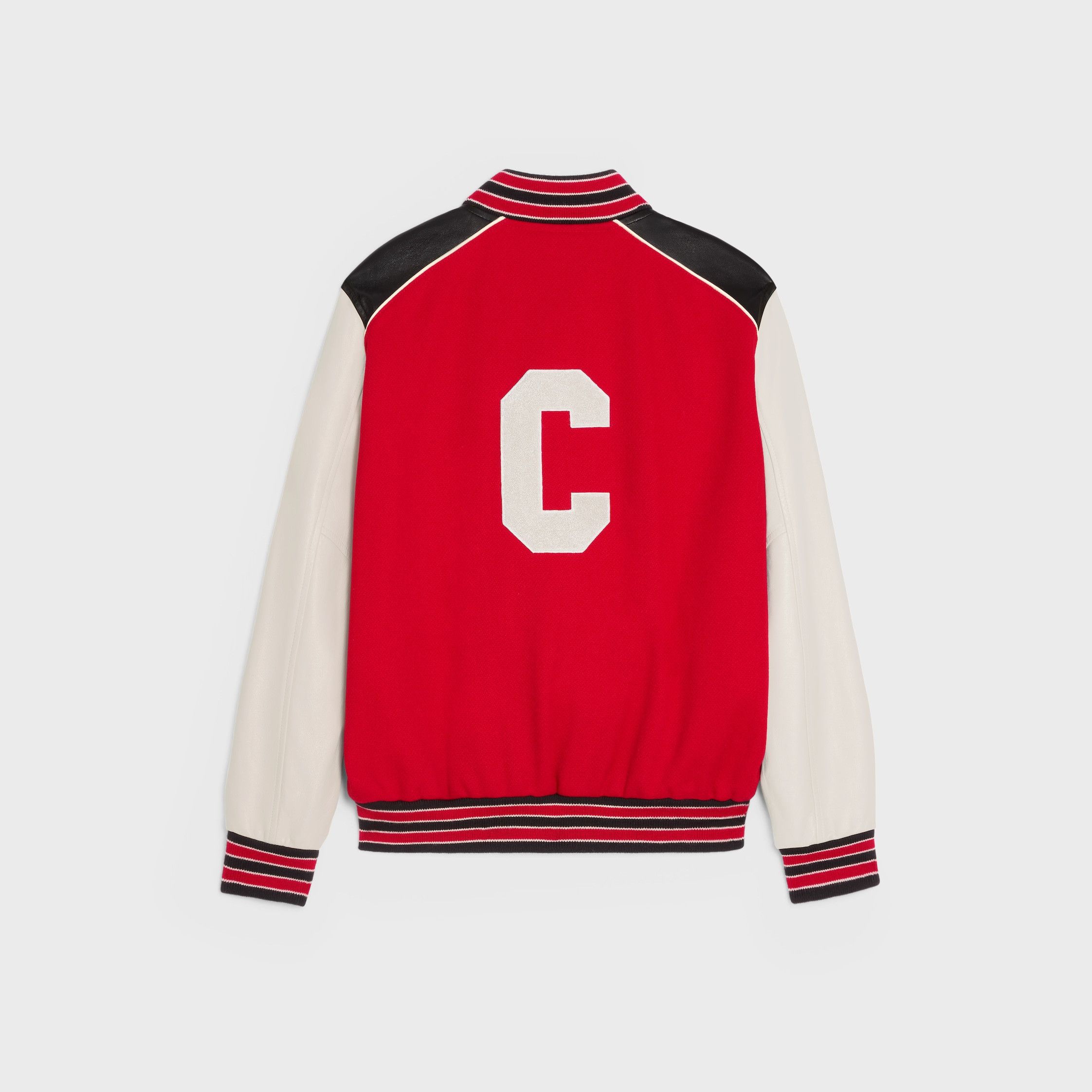 Celine CLASSIC TEDDY JACKET IN TEXTURED WOOL red Size US XXL / EU 58 / 5 - 2 Thumbnail