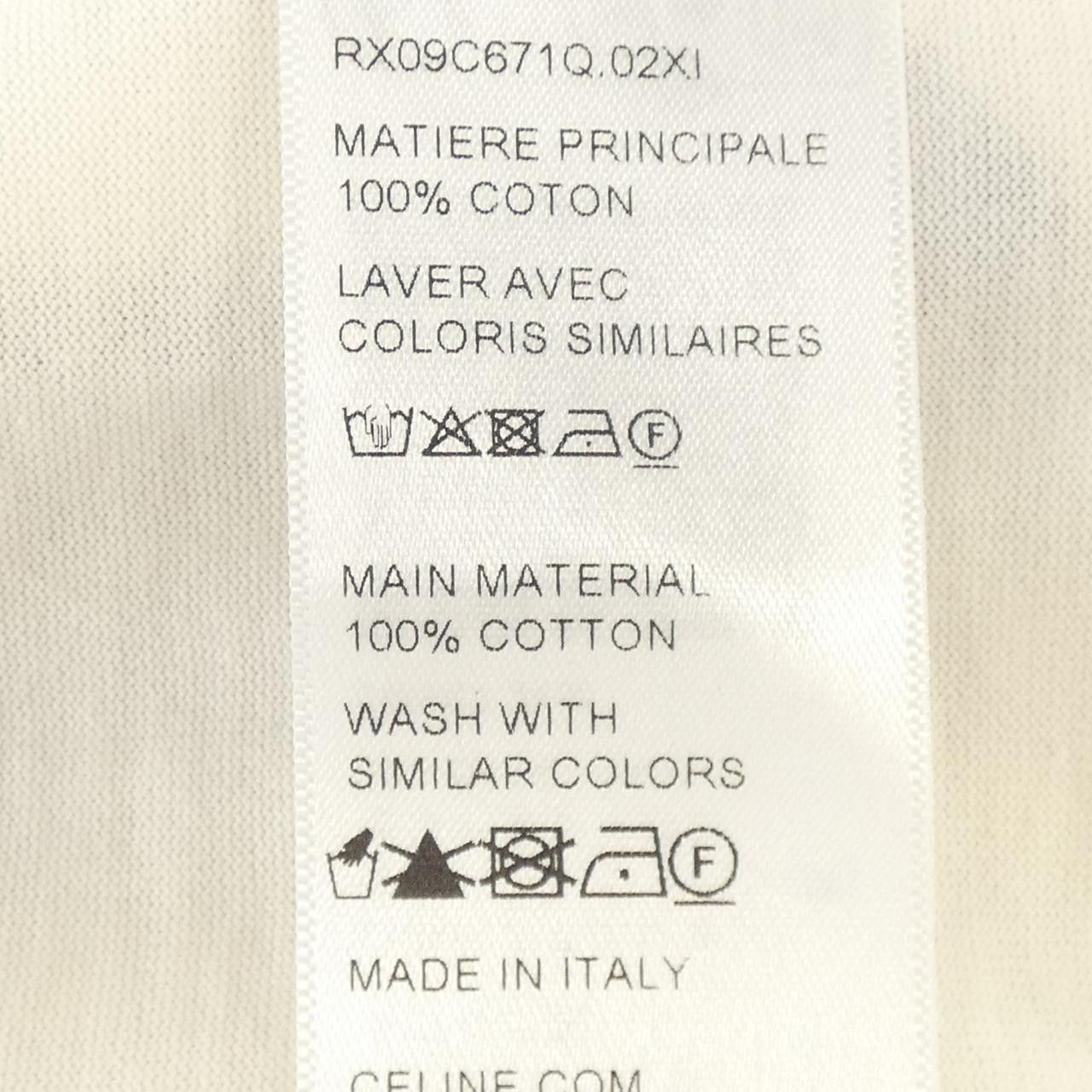 Celine Celine CELINE Cotton T Shirt Textile T-Shirts RX09C671Q DUTY FREE for USA Size ONE SIZE - 3 Thumbnail