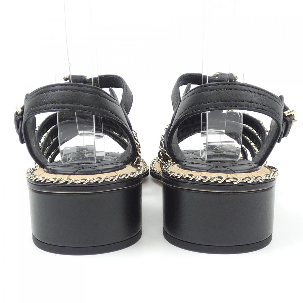 Chanel Chanel Chanel Lambskin Sandals Leather Shoes G45669X01000 DUTY FREE for USA Size ONE SIZE - 5 Thumbnail