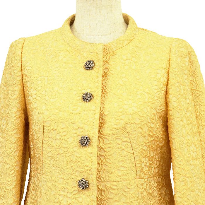 Dolce & Gabbana Dolce & Gabbana Dolce&Gabbana Jacquard Coat Textile Outerwear DUTY FREE for USA Size ONE SIZE - 2 Thumbnail