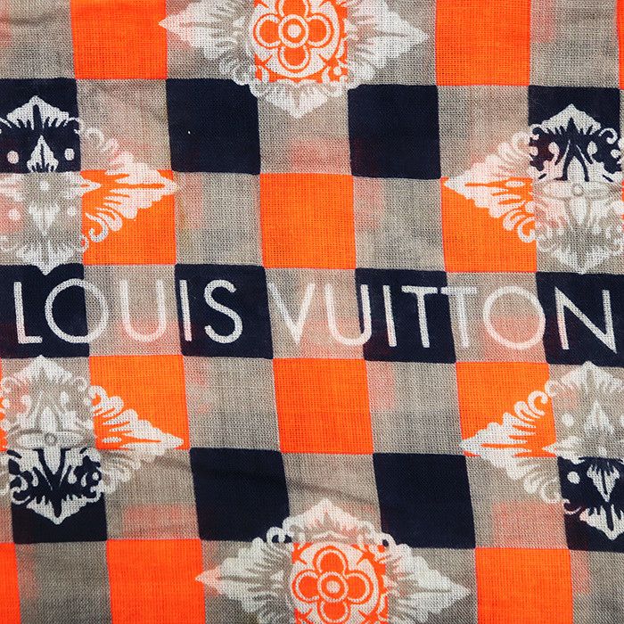 Louis Vuitton Louis Vuitton Louis Vuitton Cotton Stole Textile Scarf 401910 DUTY FREE for USA Size ONE SIZE - 5 Thumbnail