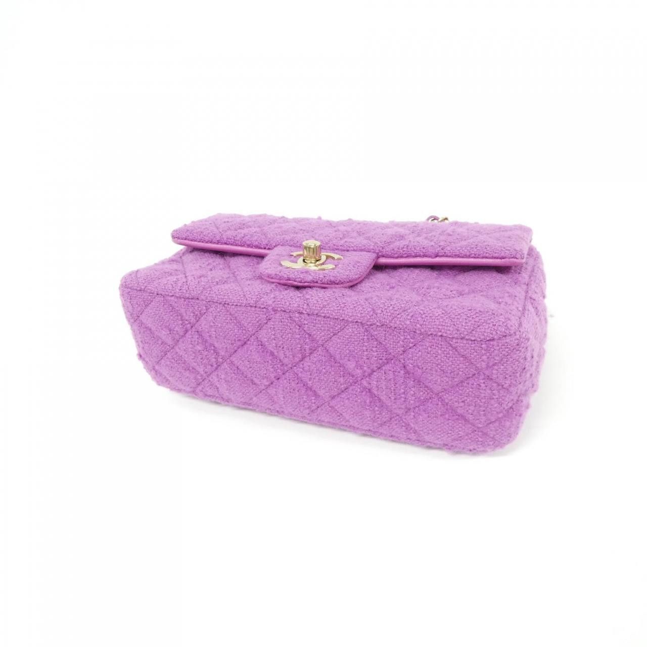 Chanel Chanel Chanel Wool Tweed Shoulder Bag Textile Shoulder Bag 69900 DUTY FREE for USA Size ONE SIZE - 3 Thumbnail