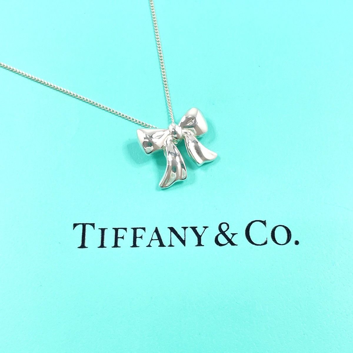 Tiffany & Co. Tiffany & Co. Tiffany & Co. Ribbon Silver Necklace Precious Metal Necklace DUTY FREE for USA Size ONE SIZE - 2 Thumbnail