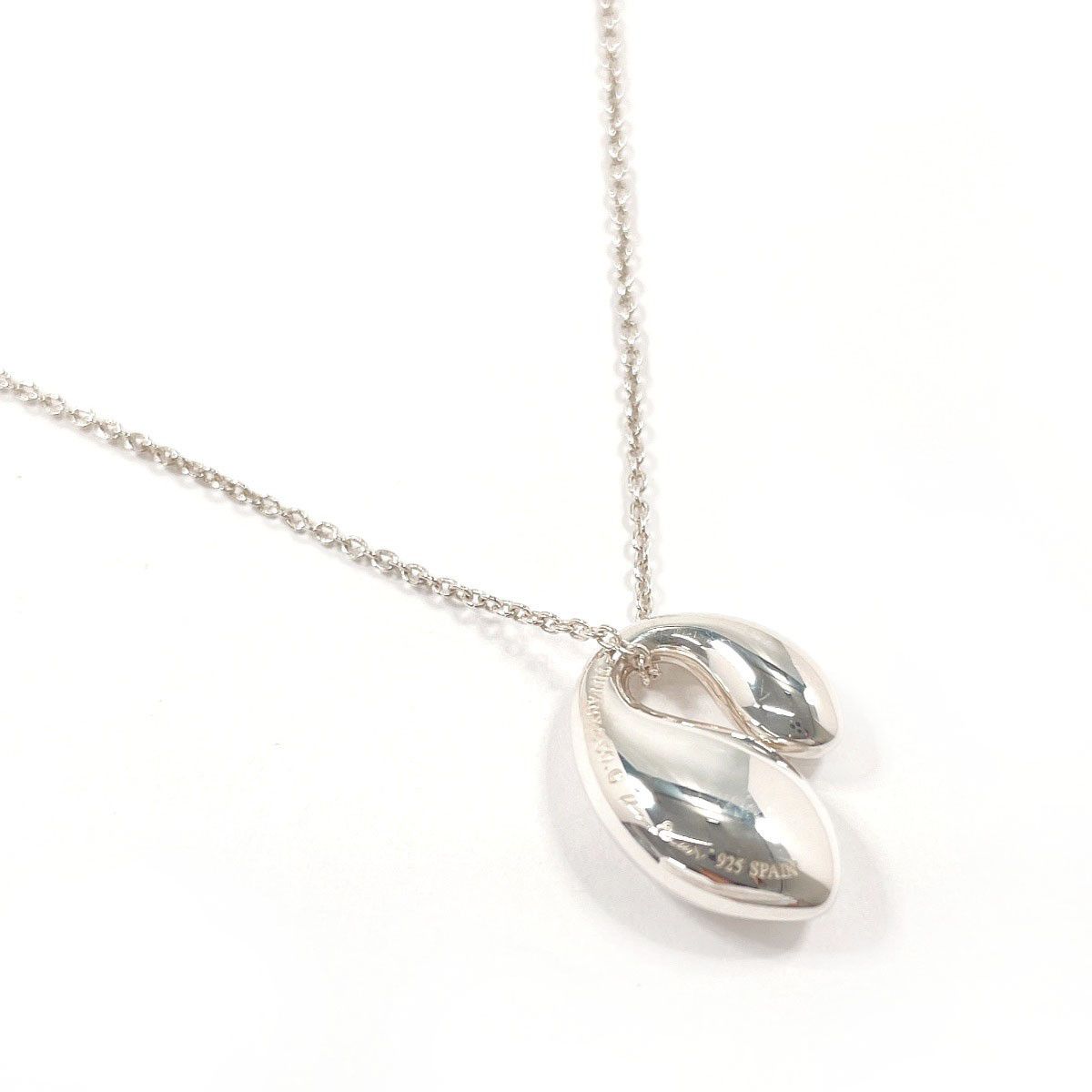 Tiffany & Co. Tiffany & Co. Tiffany & Co. Elsa Peretti Double Teardrop Silver Necklace Precious Metal Necklace DUTY FREE for USA Size ONE SIZE - 3 Thumbnail