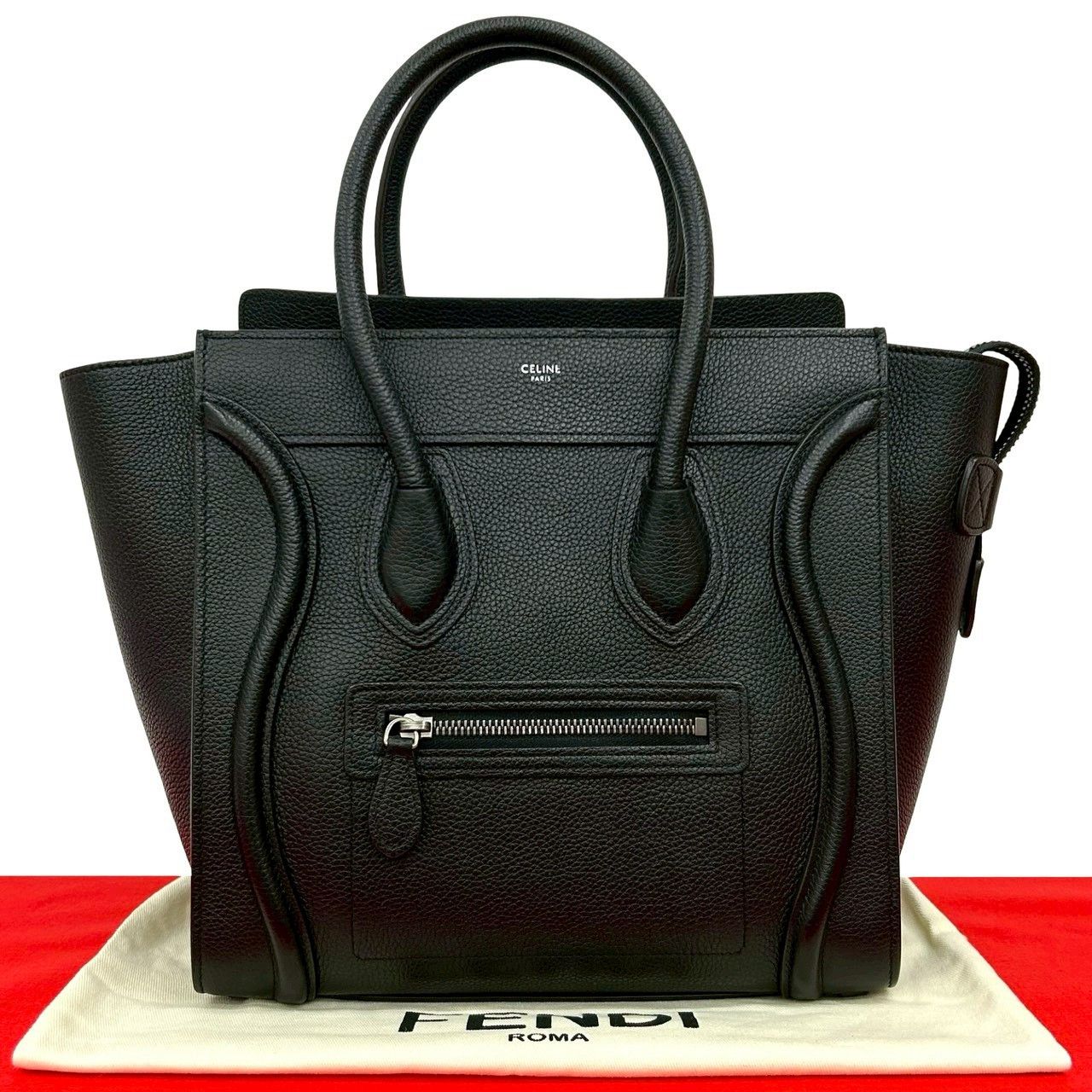 Celine Celine CELINE Luggage Micro Shopper Handbag Leather Handbag DUTY FREE for USA Size ONE SIZE - 2 Thumbnail