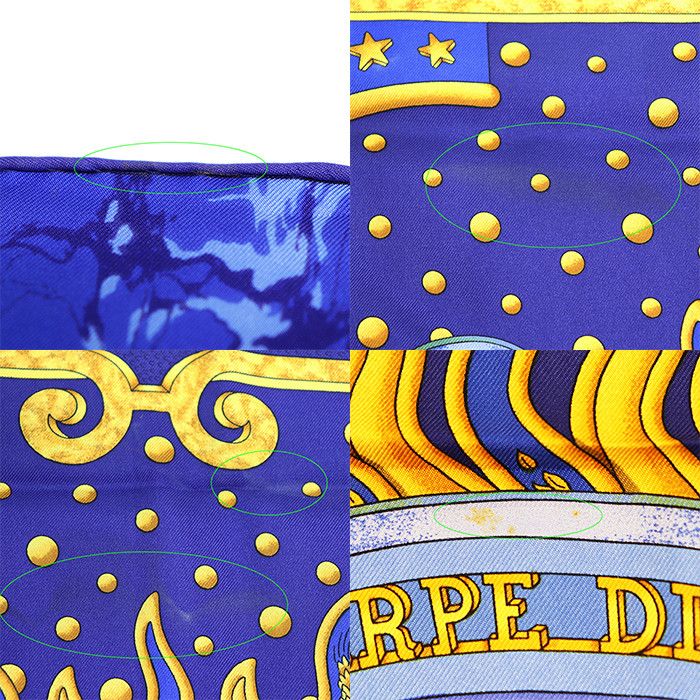 Hermes Hermes Hermes Carre90 CARPE DIEM Silk Scarf Textile Scarf DUTY FREE for USA Size ONE SIZE - 7 Thumbnail