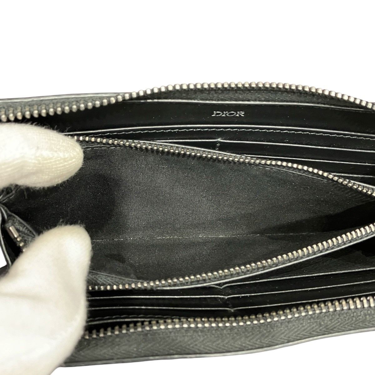 Dior Dior Dior Gravity Leather Long Wallet Leather Long Wallet 2ESBC252FLG_H00N DUTY FREE for USA Size ONE SIZE - 5 Thumbnail