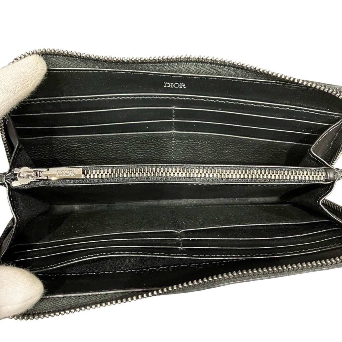 Dior Dior Dior Gravity Leather Long Wallet Leather Long Wallet 2ESBC252FLG_H00N DUTY FREE for USA Size ONE SIZE - 3 Thumbnail