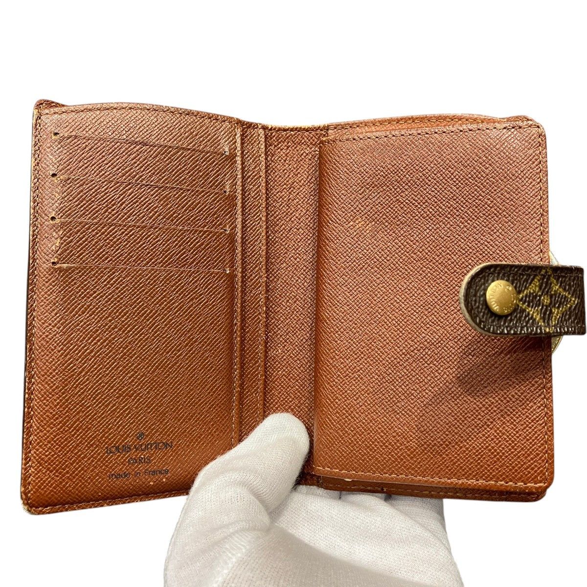 Louis Vuitton Louis Vuitton Louis Vuitton Porte Monnaie Viennois Monogram wallet Textile Short Wallet M61663 DUTY FREE for USA Size ONE SIZE - 3 Thumbnail