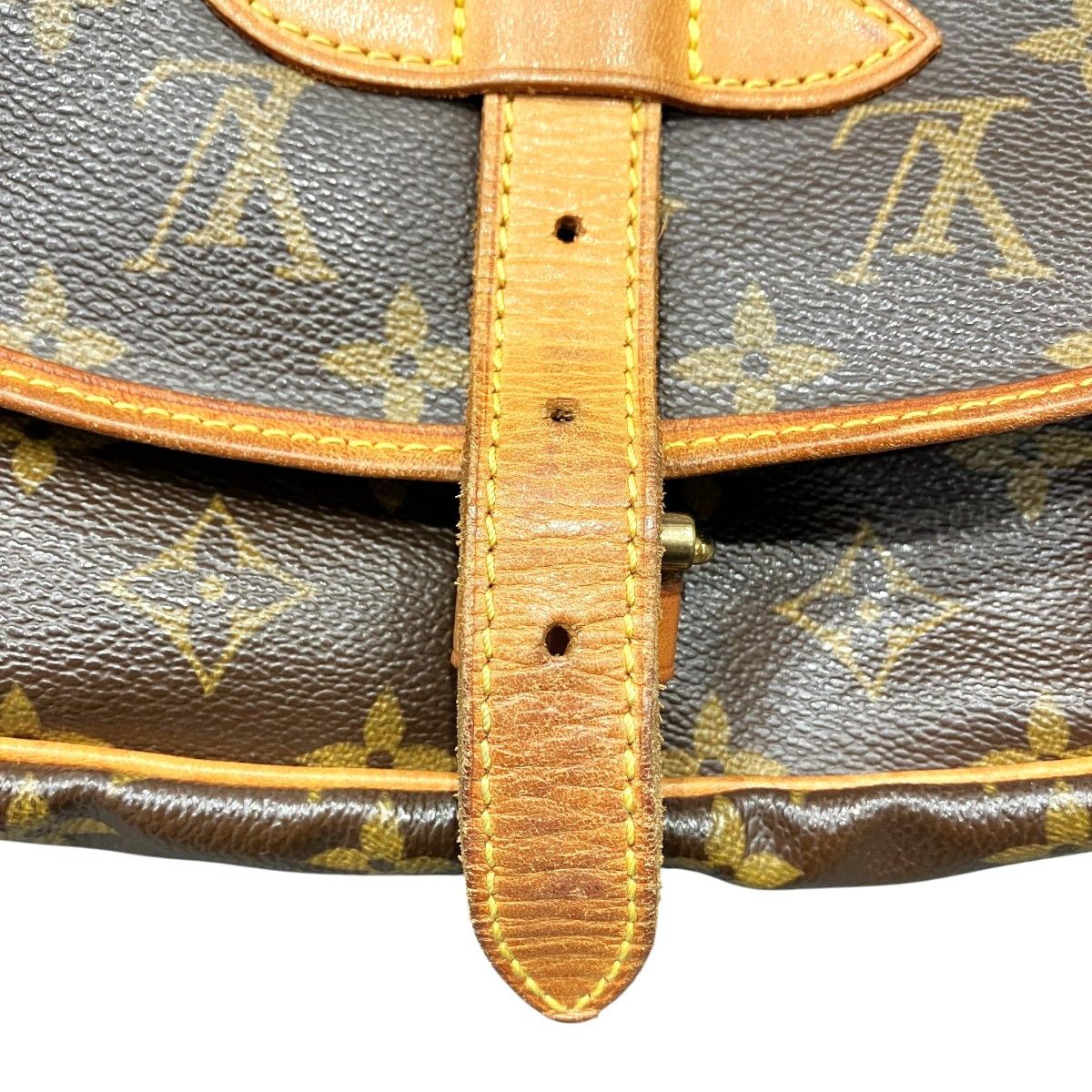Louis Vuitton Louis Vuitton Louis Vuitton Saumur Monogram shoulder bag Textile Shoulder Bag M42256 DUTY FREE for USA Size ONE SIZE - 8 Thumbnail