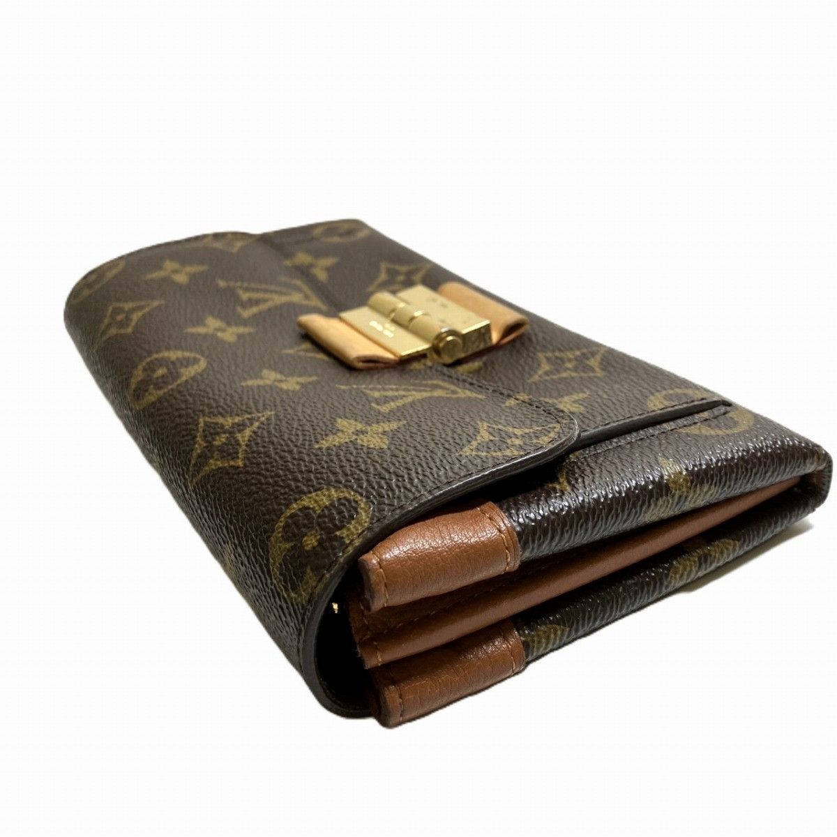 Louis Vuitton Louis Vuitton Louis Vuitton Monogram Bifold Wallet Textile Short Wallet M60414 DUTY FREE for USA Size ONE SIZE - 8 Thumbnail