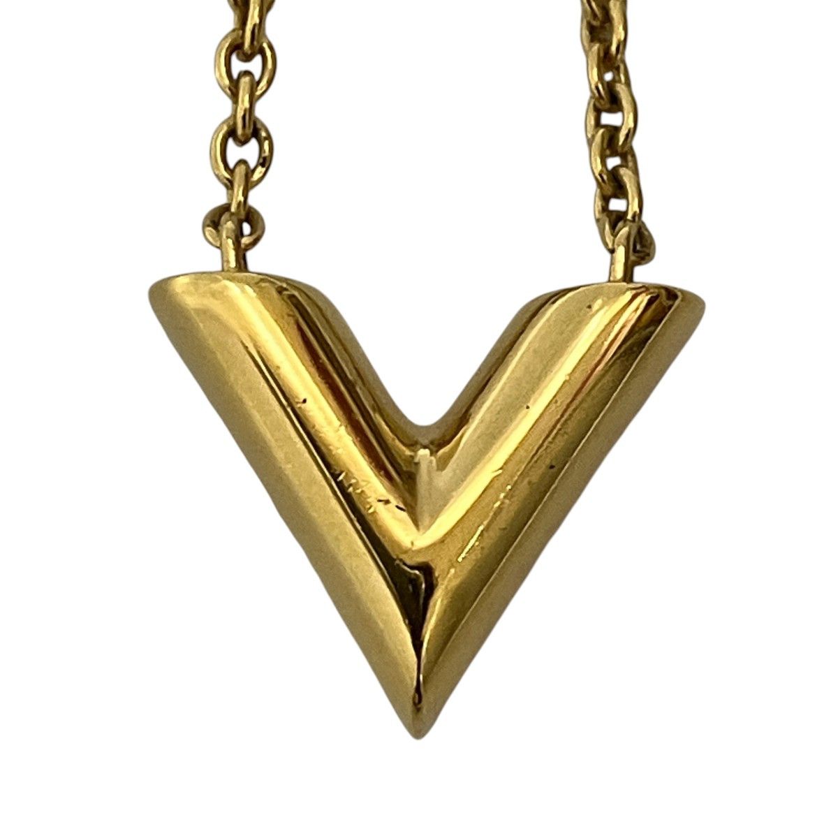Louis Vuitton Louis Vuitton Louis Vuitton Essential V Necklace Metal Necklace M61083 DUTY FREE for USA Size ONE SIZE - 4 Thumbnail