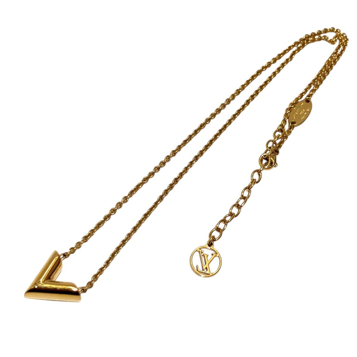 Louis Vuitton Louis Vuitton Louis Vuitton Essential V Necklace Metal Necklace M61083 DUTY FREE for USA Size ONE SIZE - 3 Thumbnail