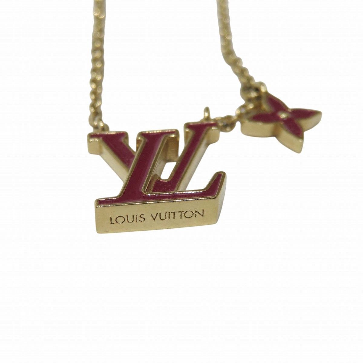 Louis Vuitton Louis Vuitton Louis Vuitton Iconic Logo Necklace Metal Necklace M01736 DUTY FREE for USA Size ONE SIZE - 6 Thumbnail